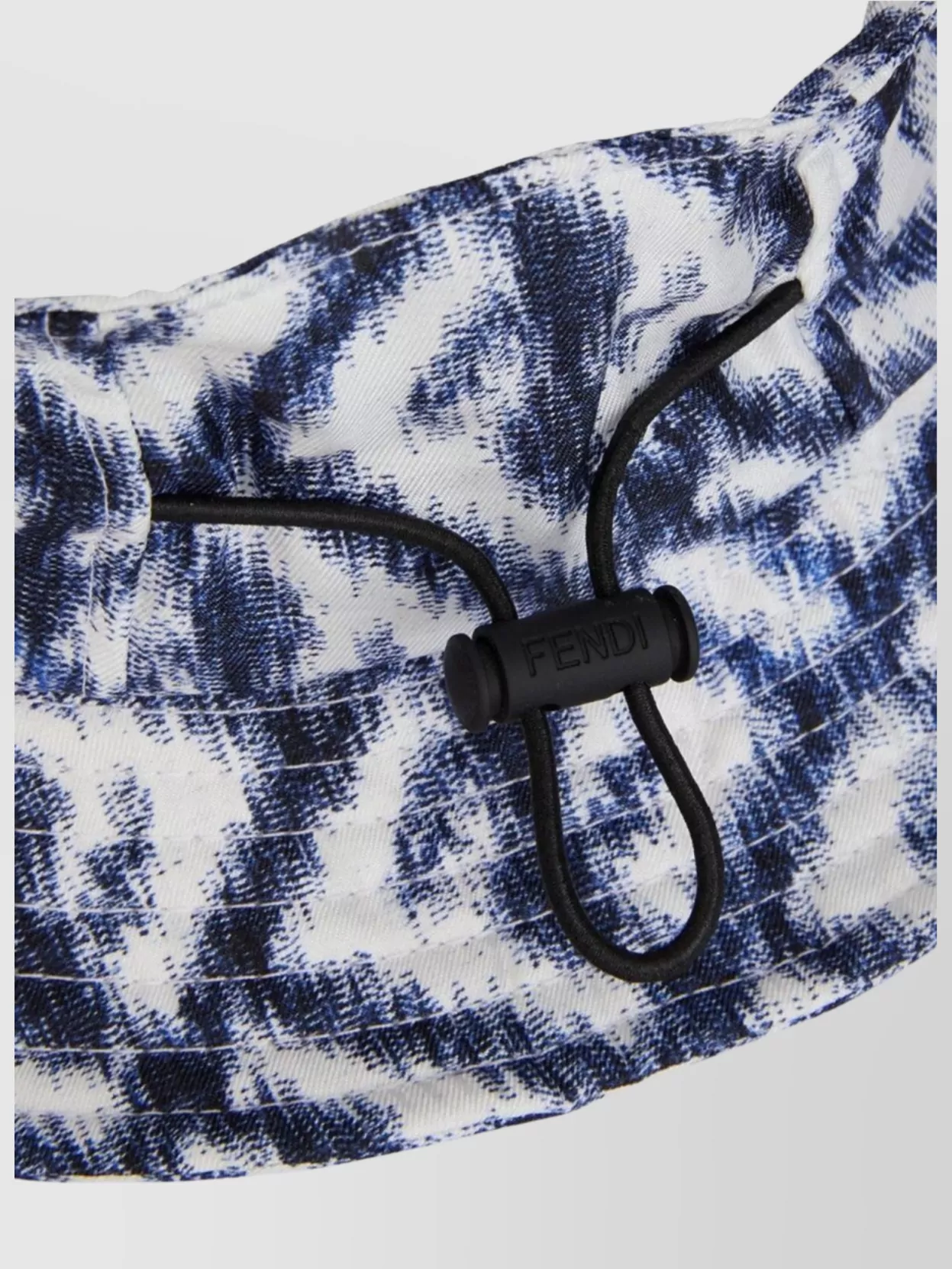 Fendi Fabric Visor With Wide Brim And Patterned Design