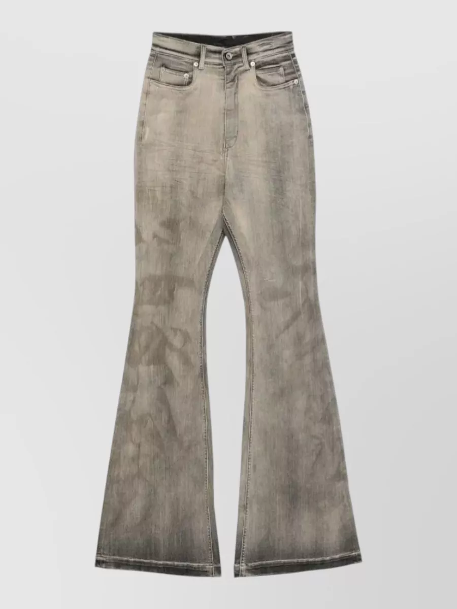 Rick Owens Drkshdw Denim Bootcut Flared Trousers
