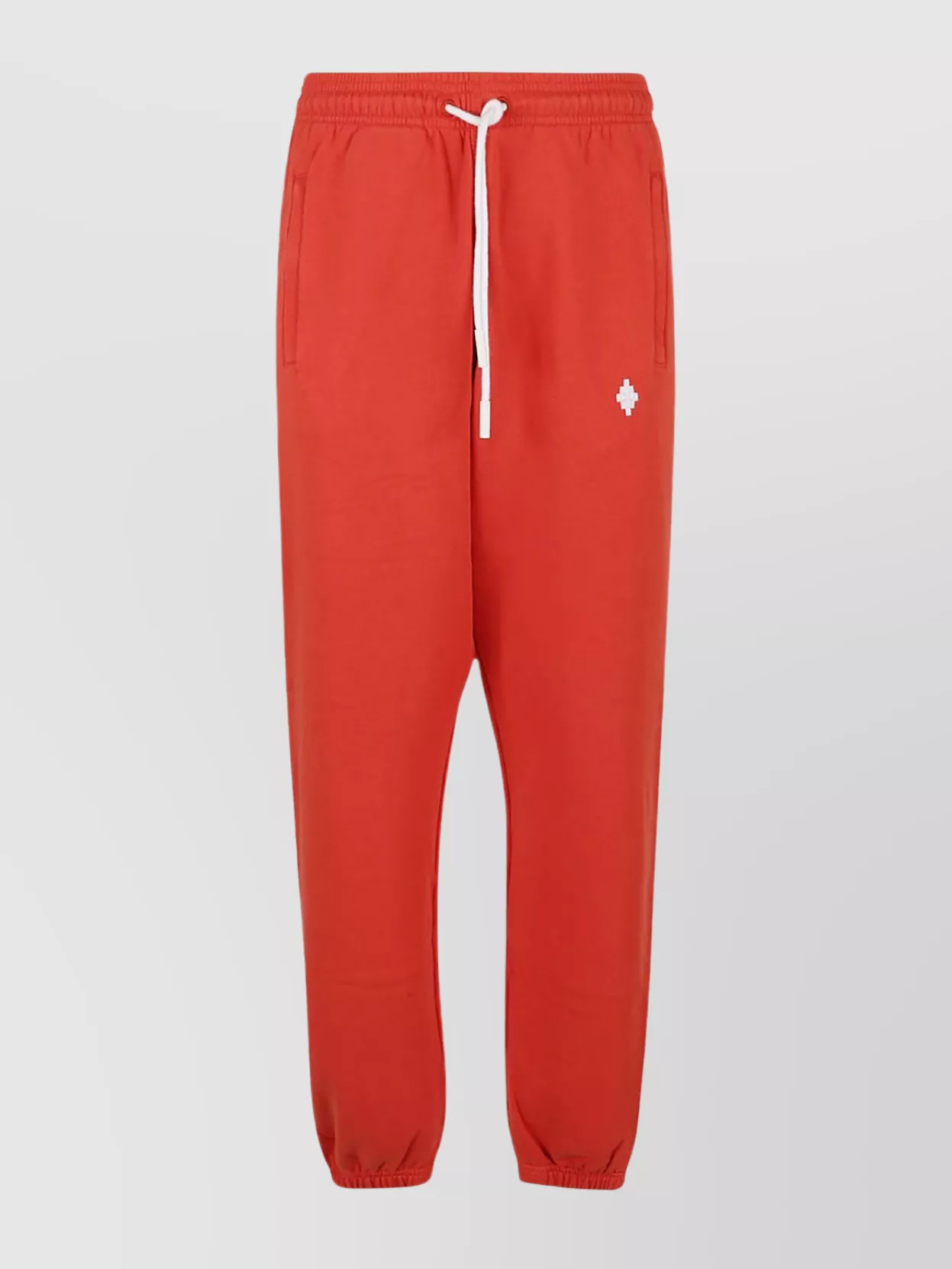 Marcelo Burlon County Of Milan Logo-print Cotton Track Pants In Red