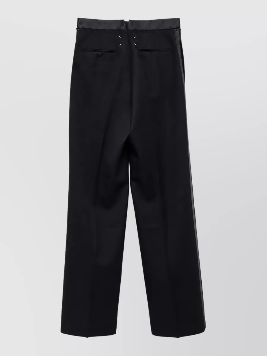 Maison Margiela Wool Pleated Tailored Trousers