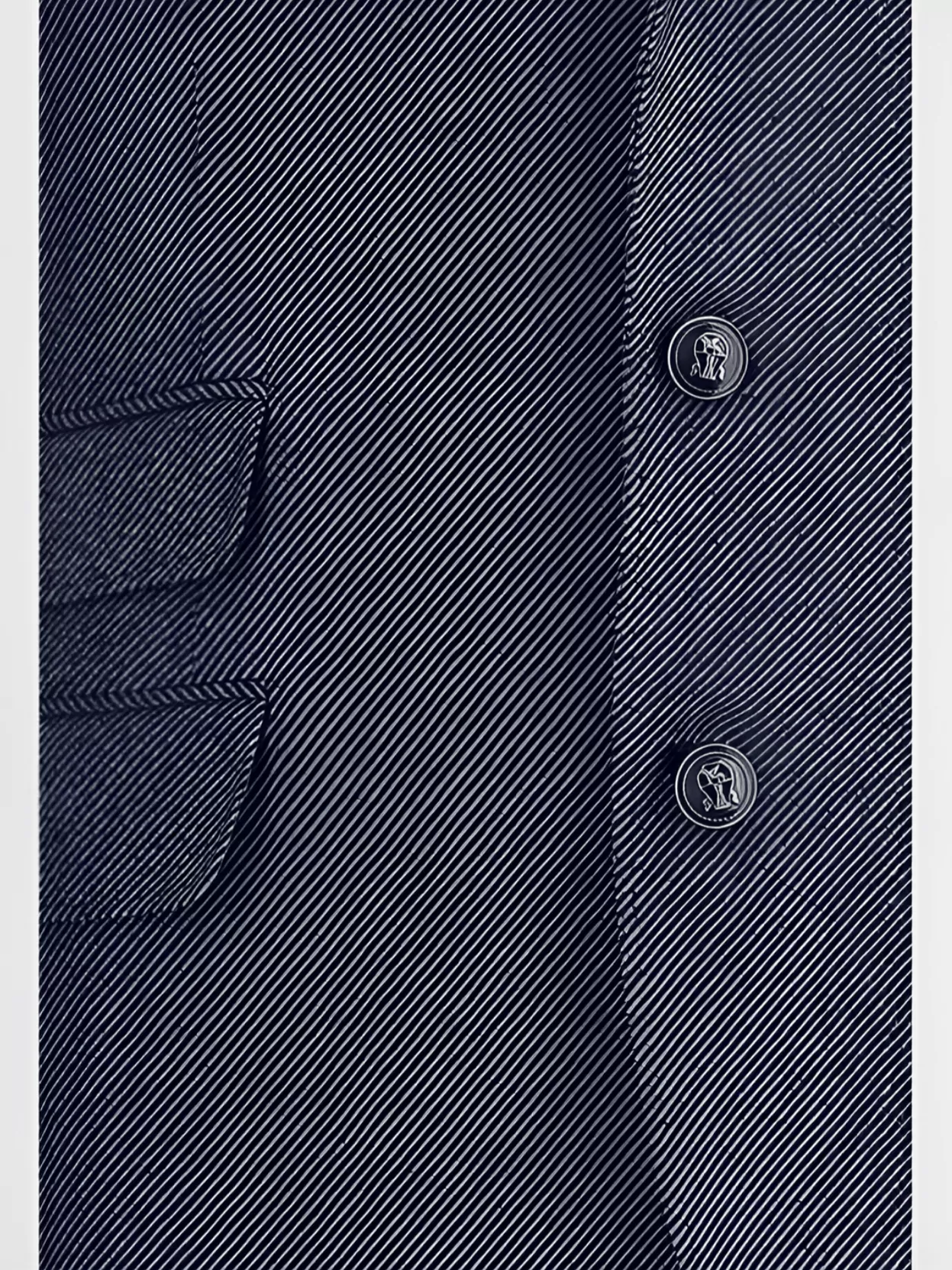 Brunello Cucinelli Striped Wool Blazer Jacket