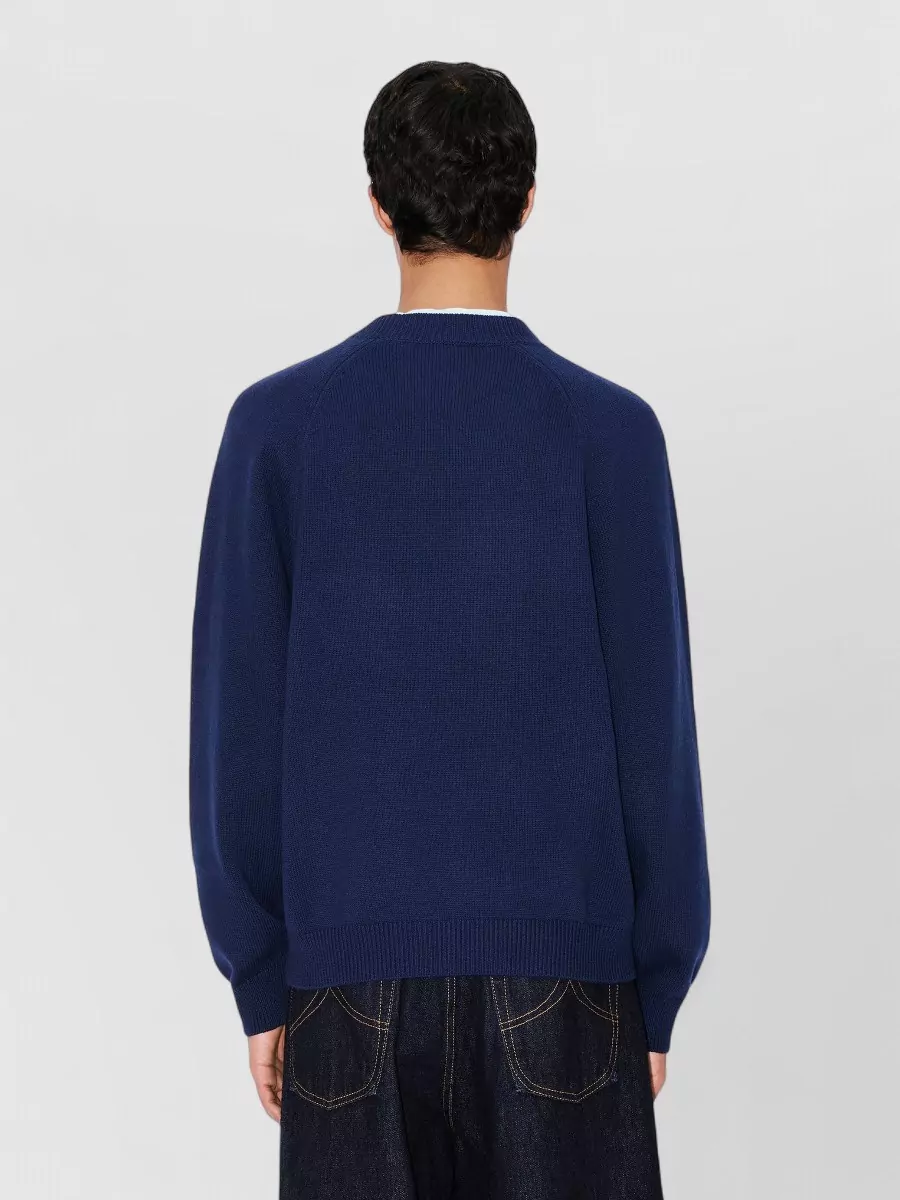 Kenzo Embroidered Wool Cotton Sweater