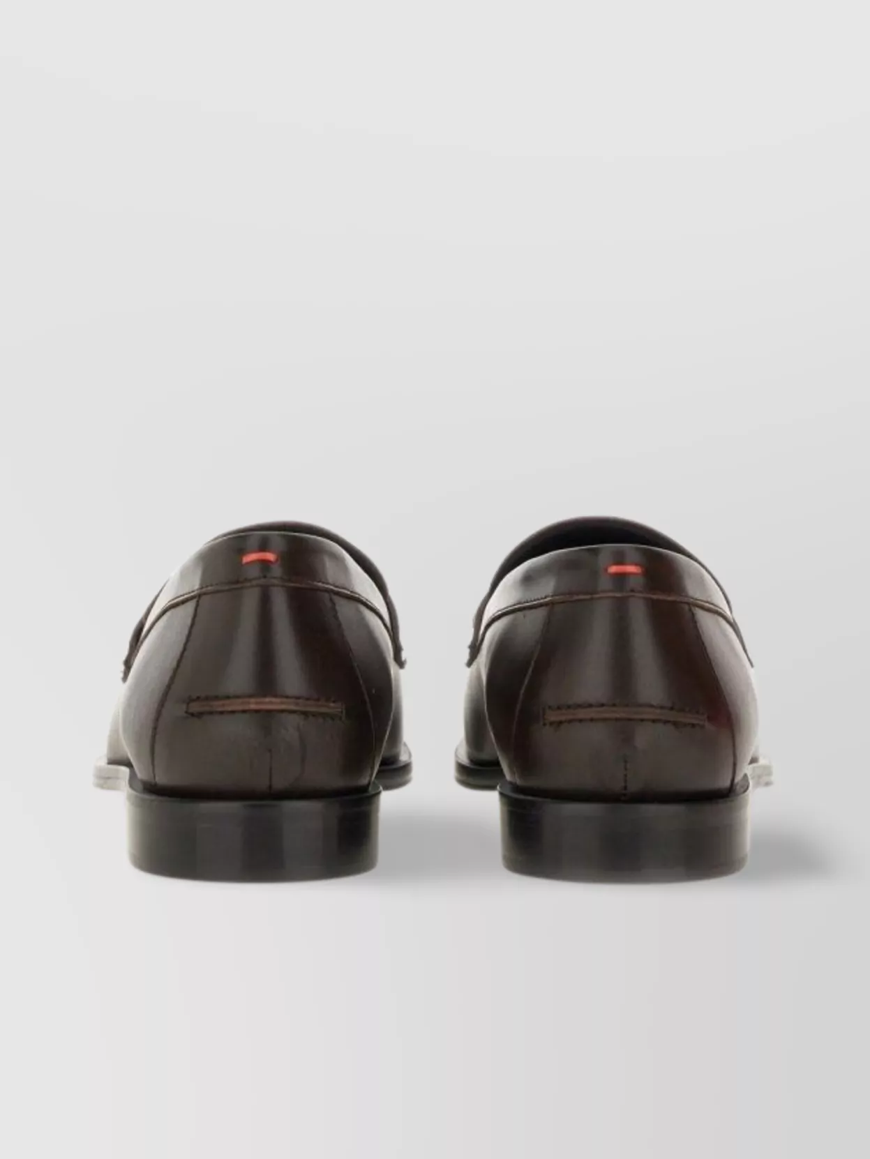 Aeyde Leather Loafers With Penny Strap And Round Toe