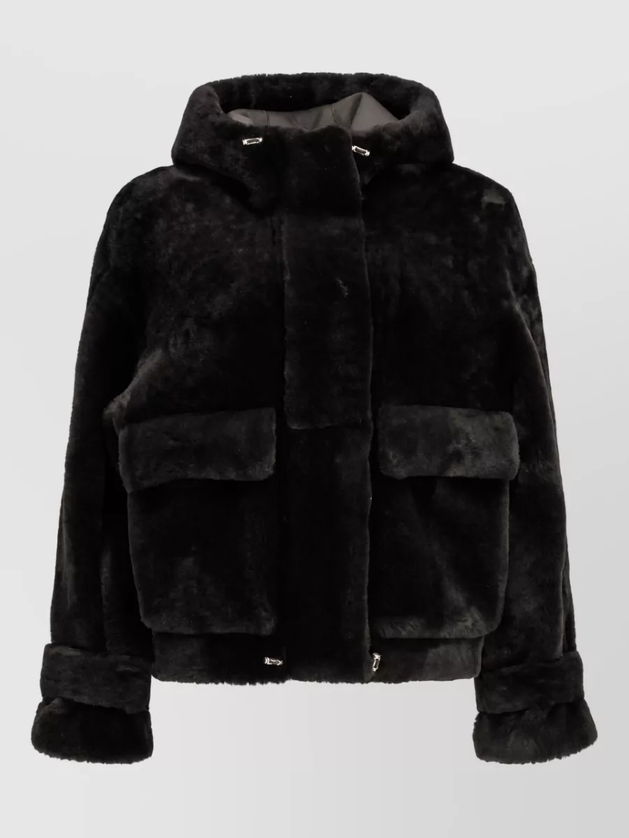 Blancha leather coat