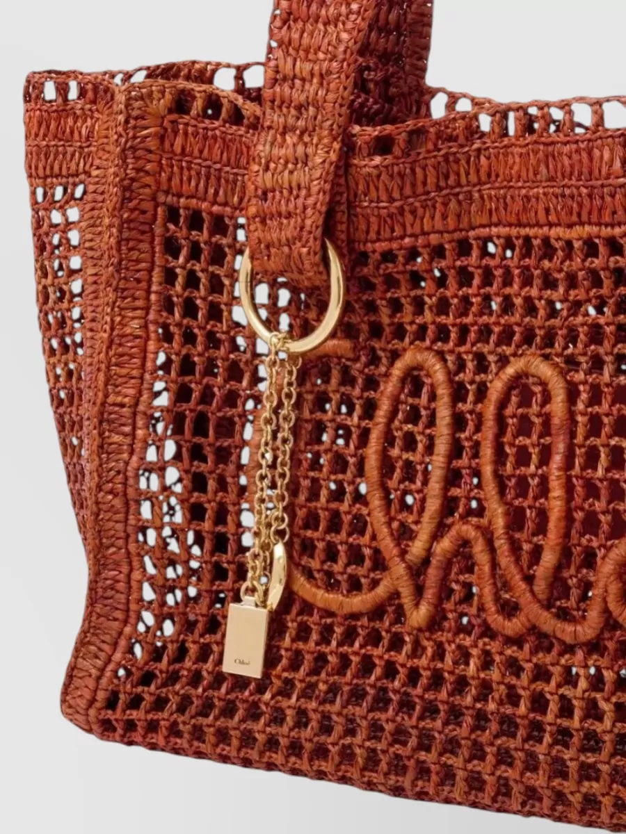 Chloé Raffia Tote Bag