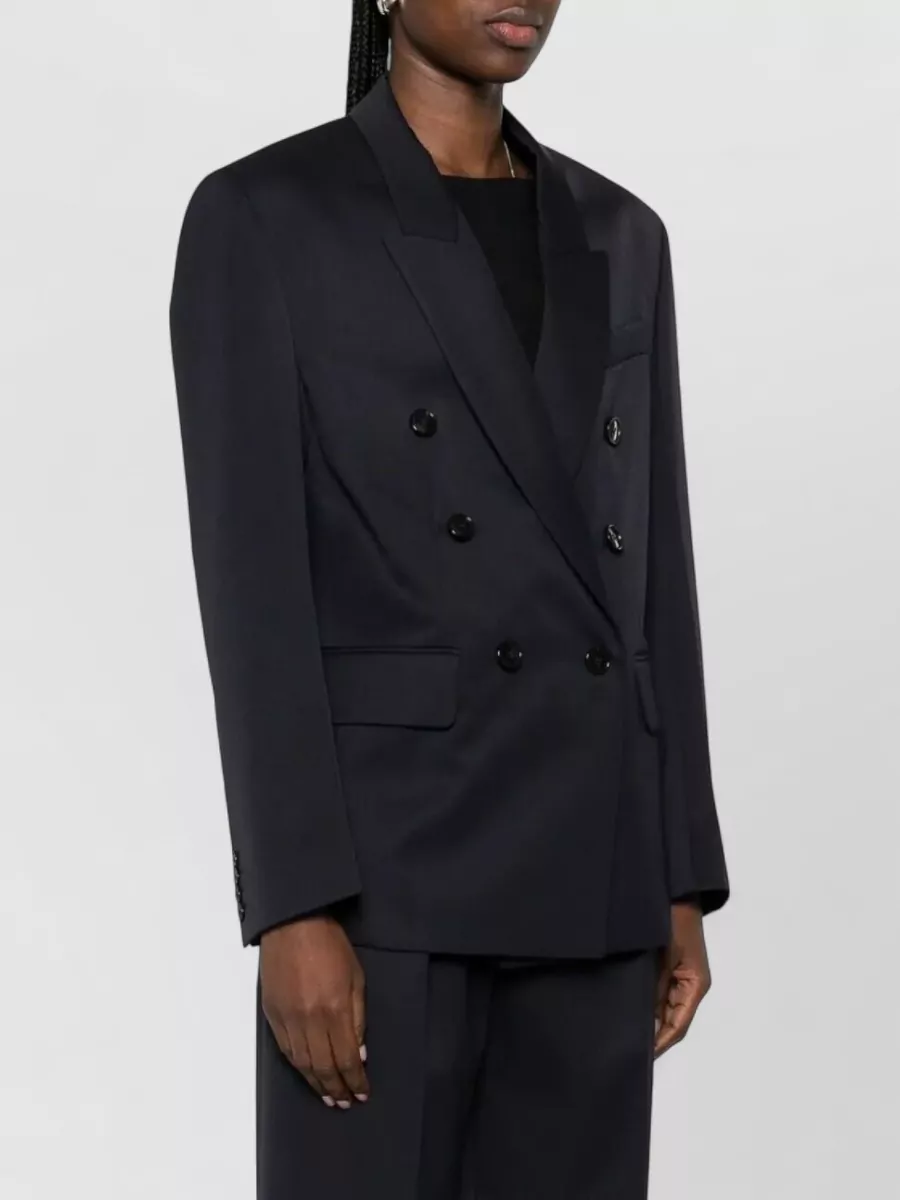 Victoria Beckham Double Breasted Tailored Jacket Long Sleeves