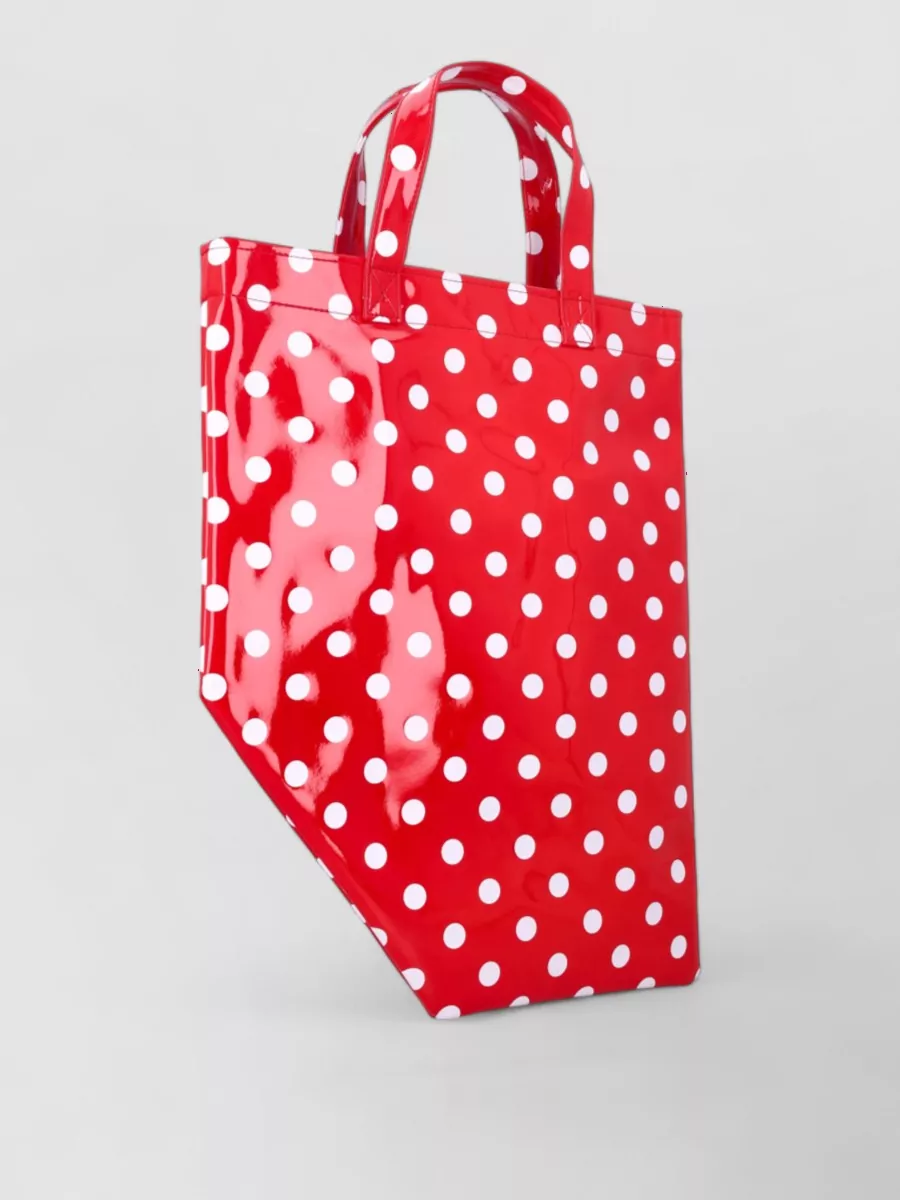 Comme Des Garçons Glossy Polka-Dot Tote Bag