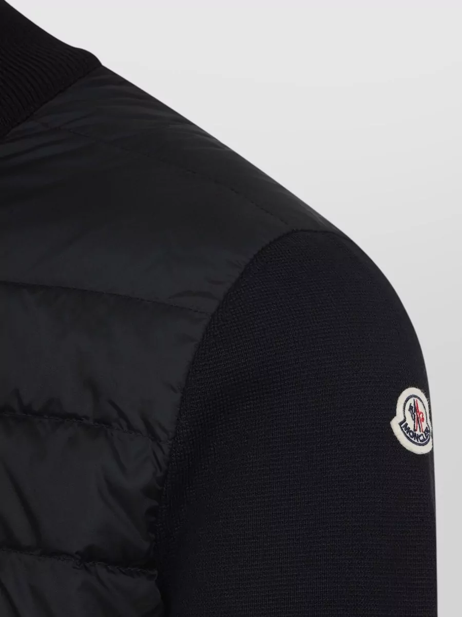 Moncler Down Padded Zip-Up Cardigan