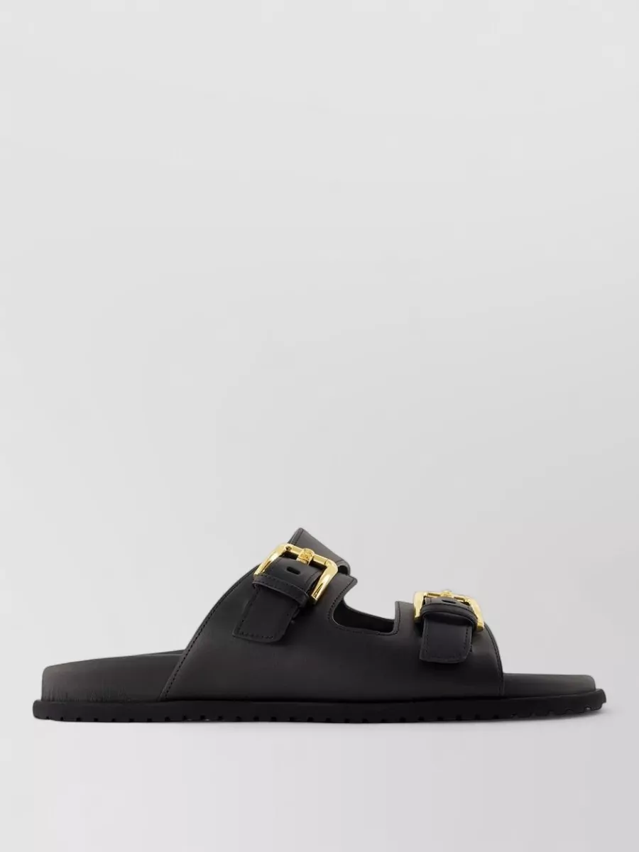 Dolce&Gabbana leather slide sandals