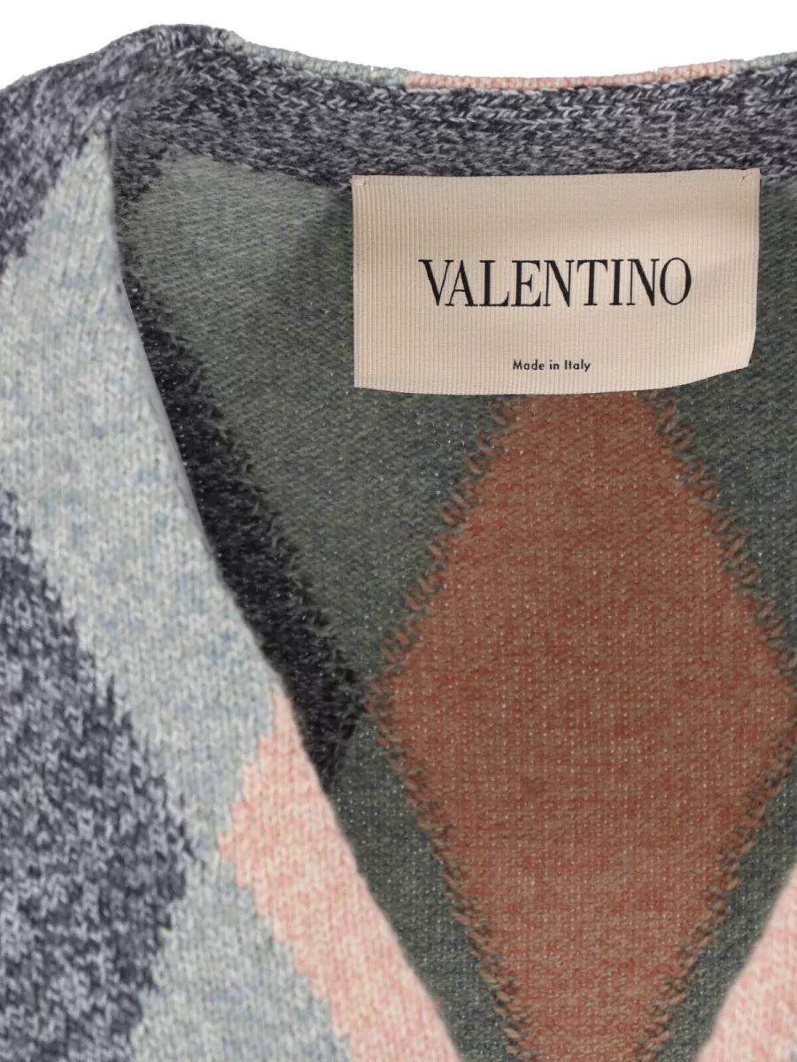 Valentino Virgin Wool Crewneck Jacket
