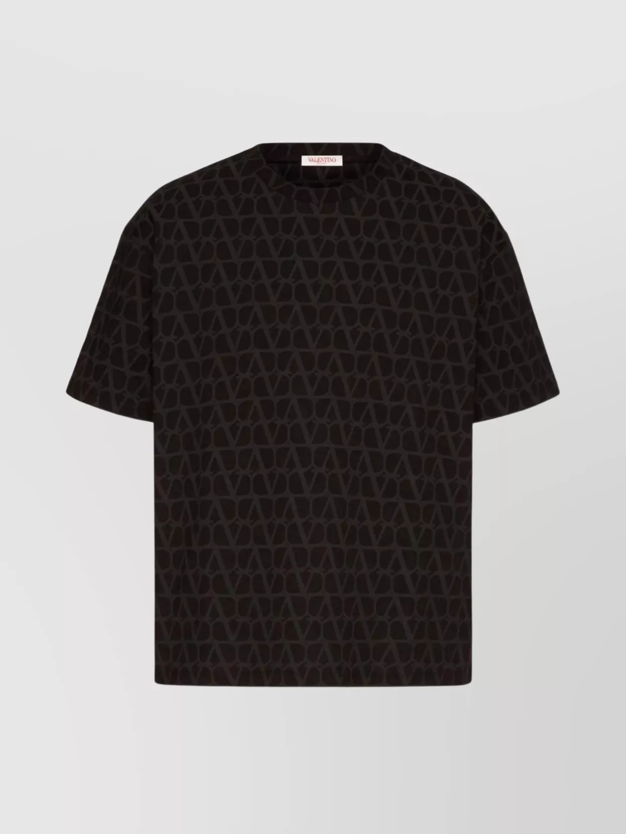 Shop Valentino Iconographe Print Cotton T-shirt In Brown