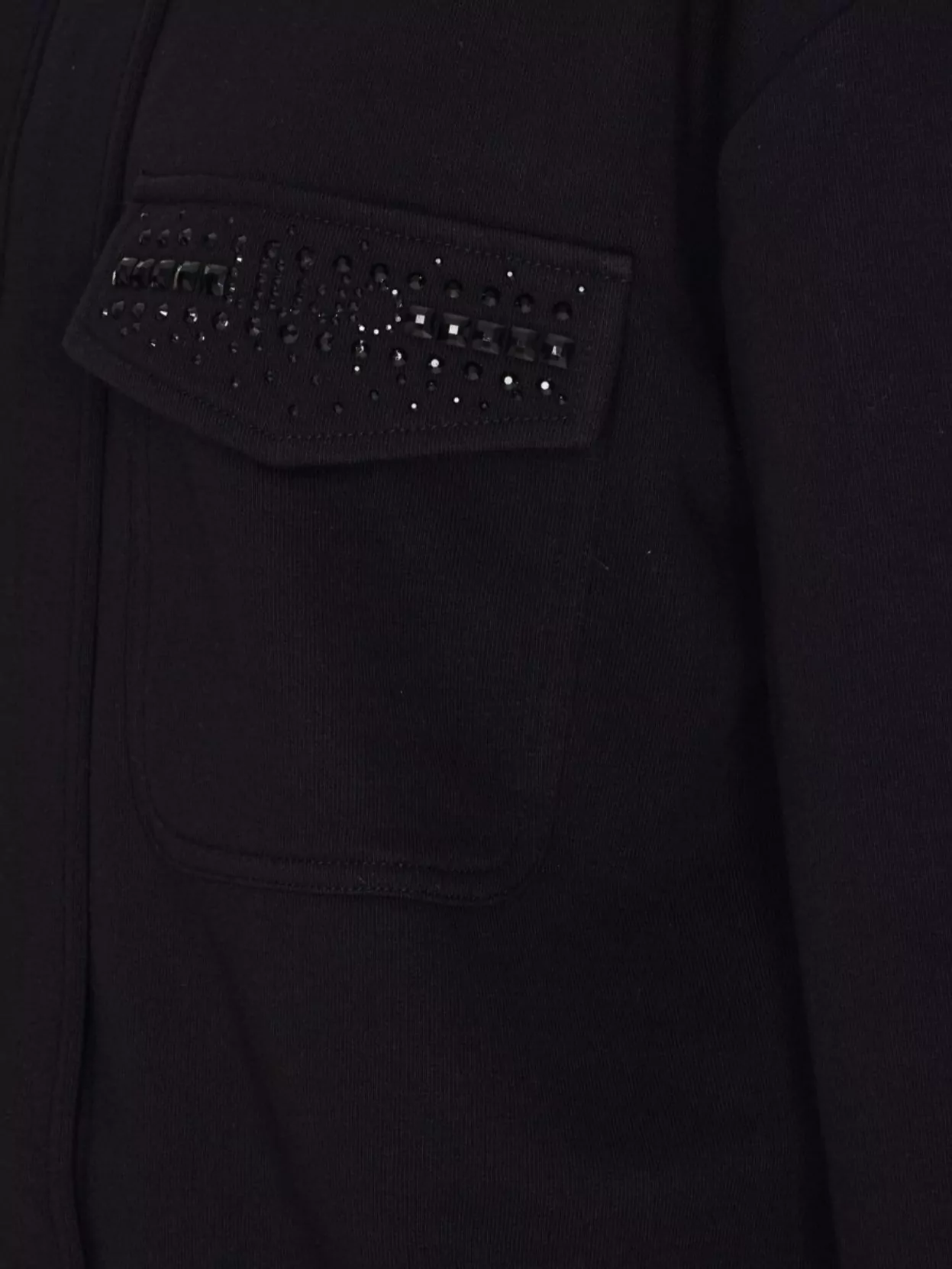 Liu •jo Sweatshirt With Collared Neck And Studded Pockets