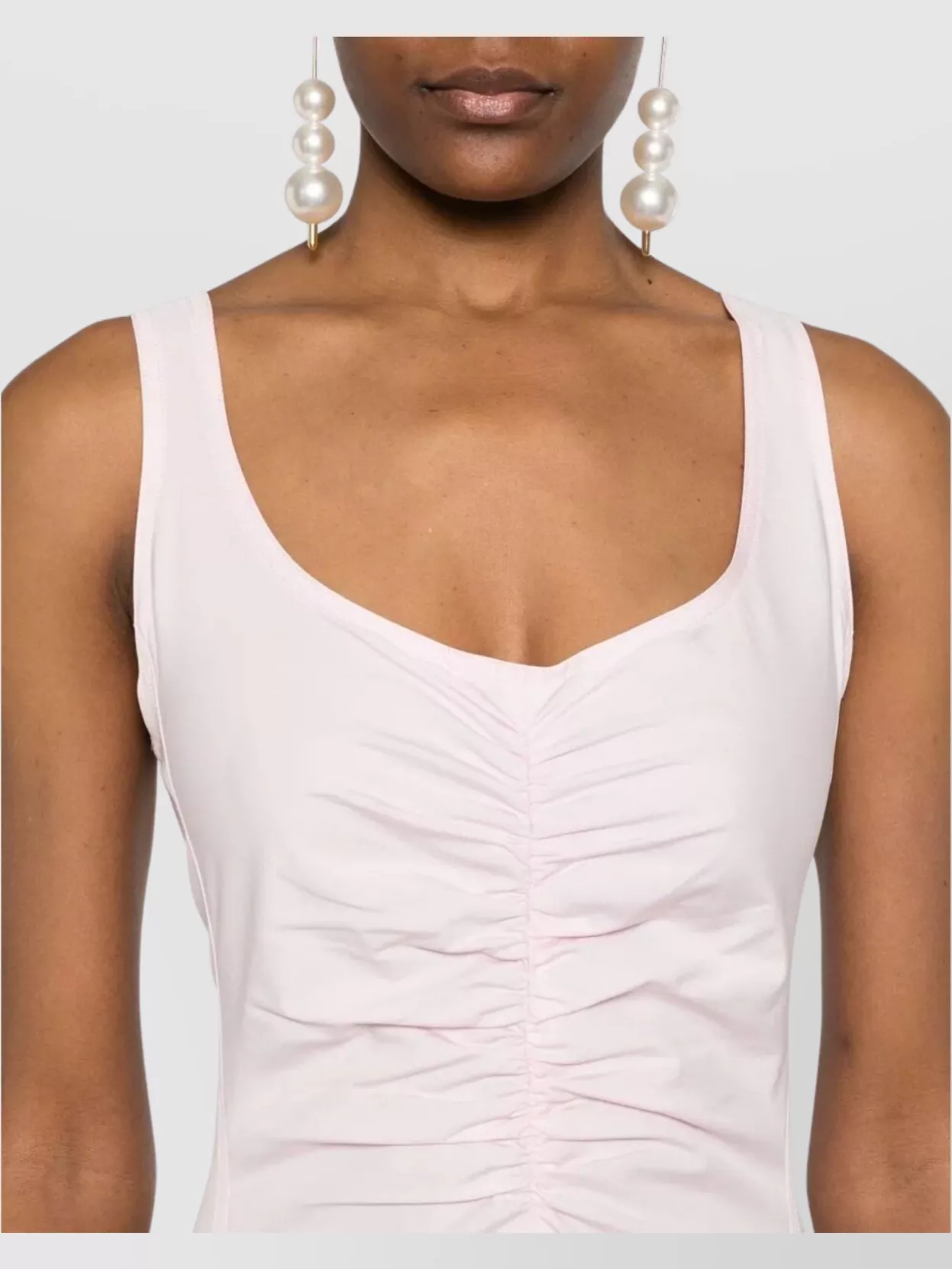 Sportmax Flared Hem Sleeveless Midi Dress