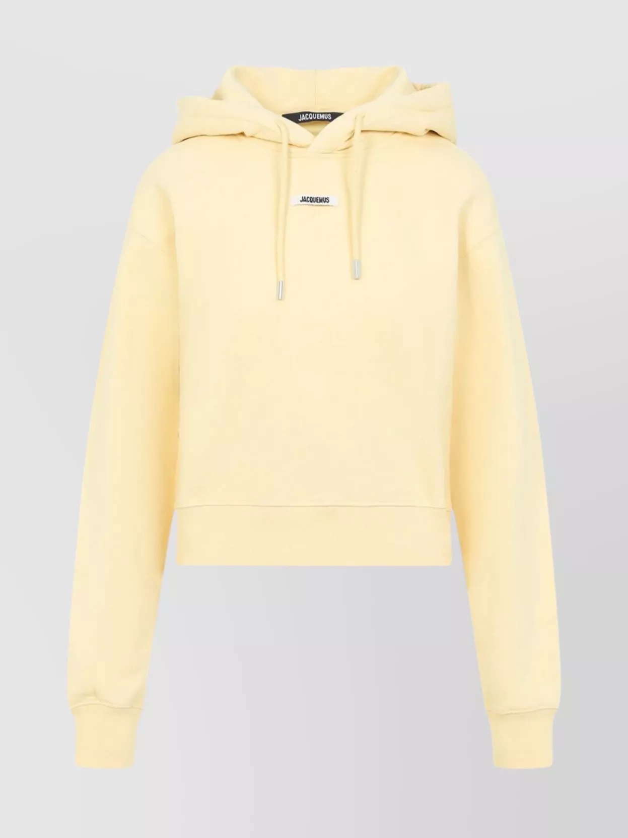 Jacquemus Cotton Hoodie With Drawstring Hood And Ribbed Details