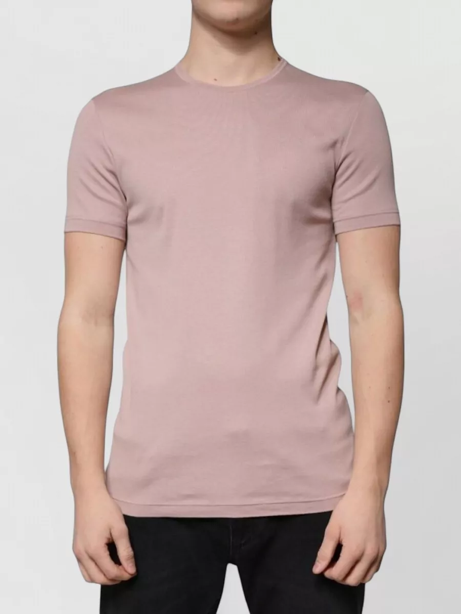 Dolce&Gabbana Ribbed slim-fit cotton short-sleeve crew-neck t-shirt
