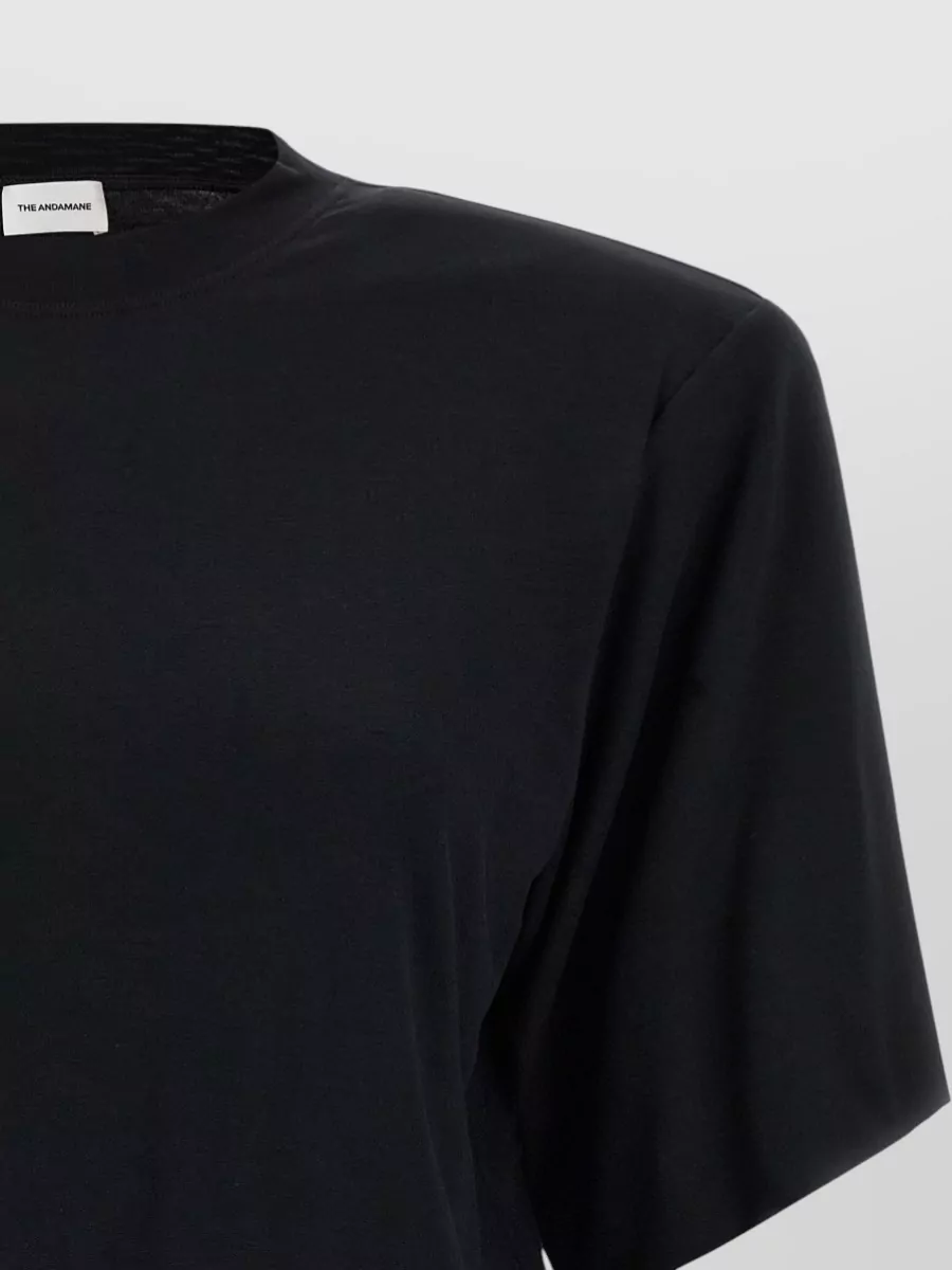 The Andamane Lennox Crew Neck Ruched Mini Dress