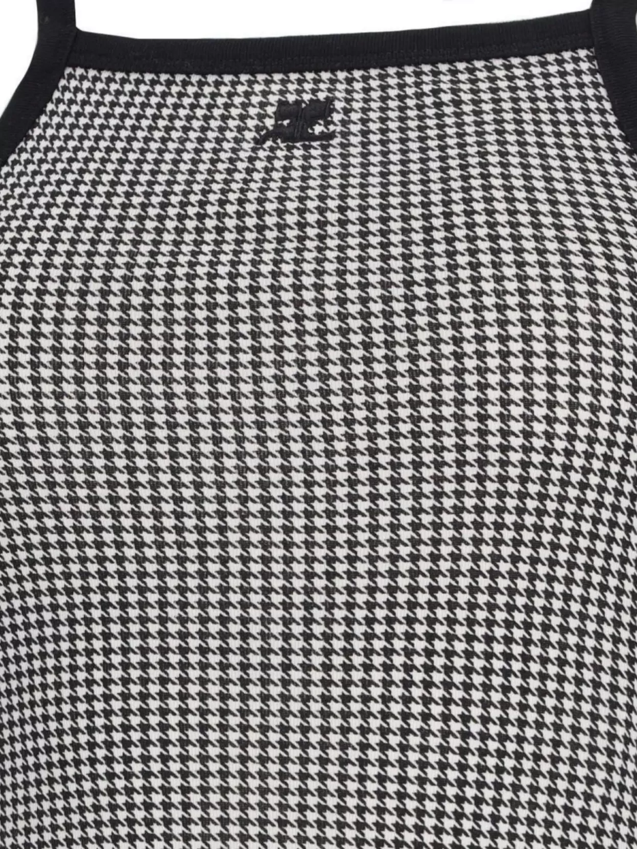 Courrèges Knee Length Halter Neck Houndstooth Dress