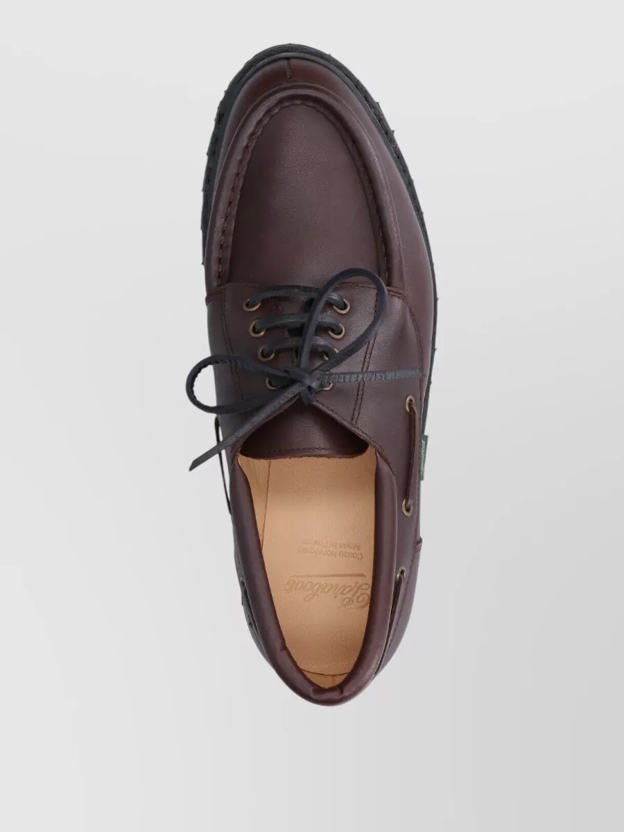 Paraboot Leather Boat Shoes