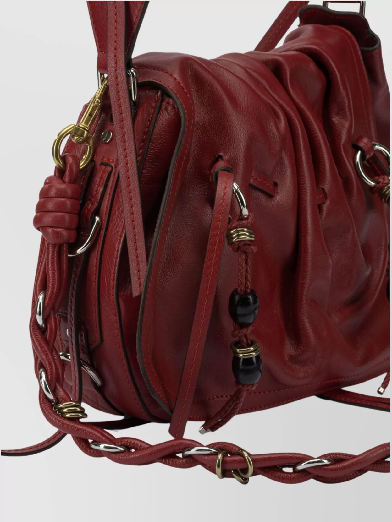 Isabel Marant Ruched Shoulder Bag Adjustable Strap