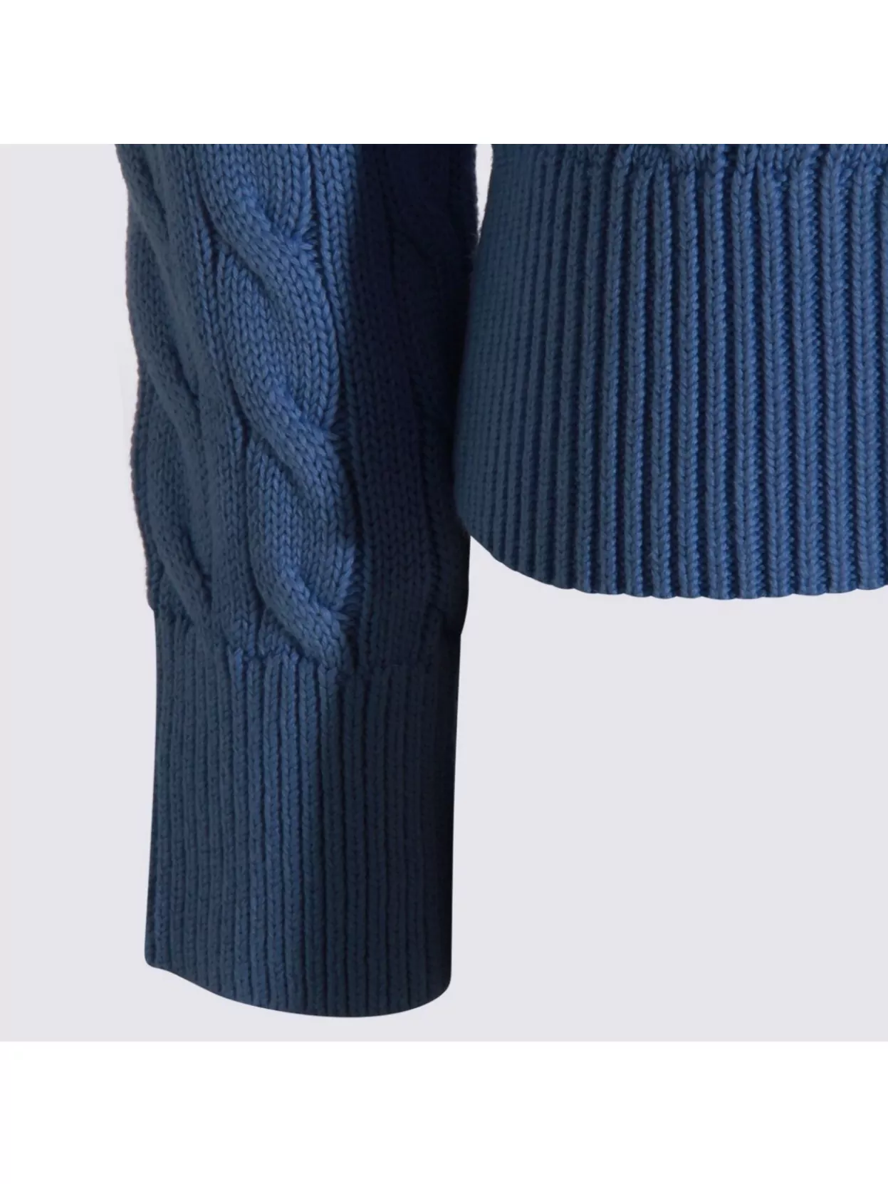 Polo Ralph Lauren Cable Knit Crewneck Sweater With Ribbed Cuffs And Hem