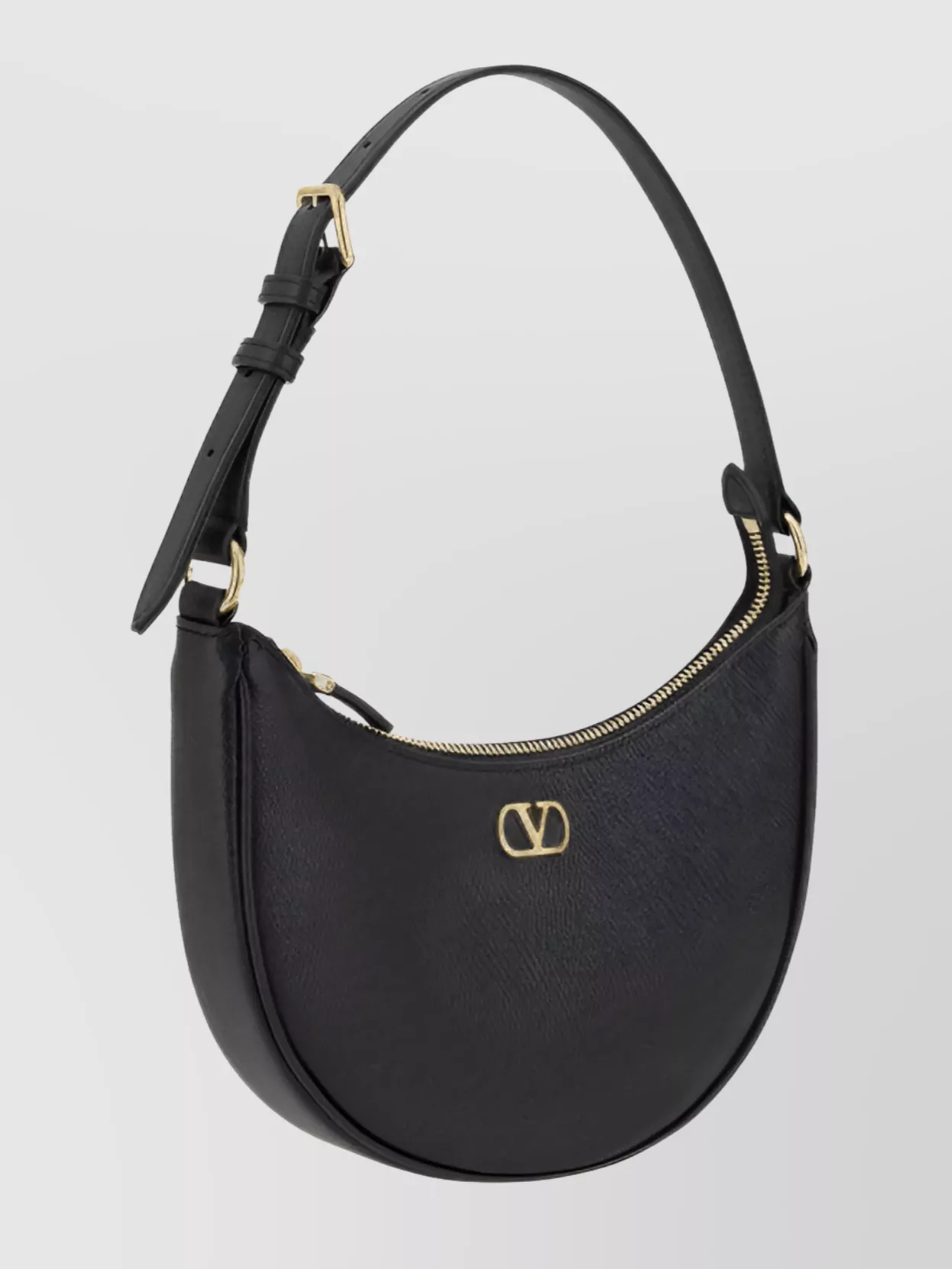 VALENTINO GARAVANI MINI VLOGO CRESCENT MOON SHOULDER BAG