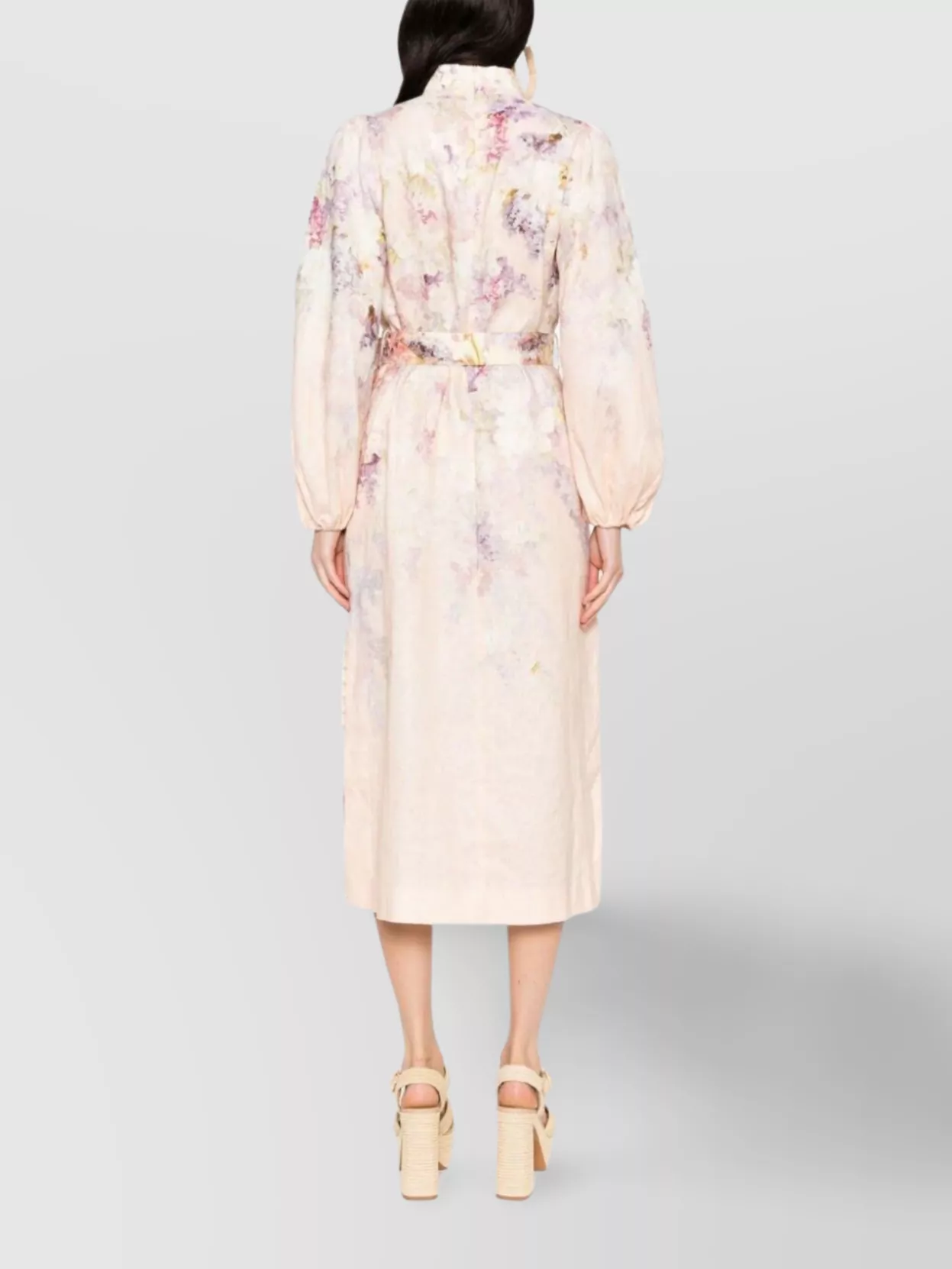 Zimmermann Buttoned Floral Midi Dress