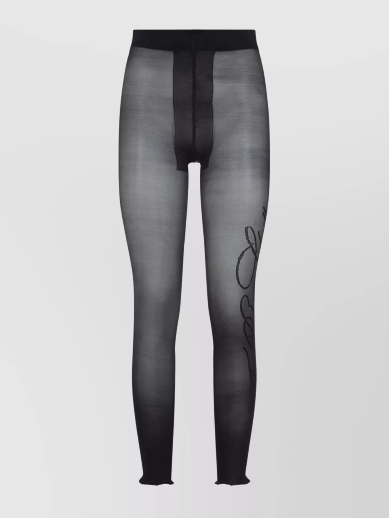 Jean Paul Gaultier Signature Script Sheer Tights