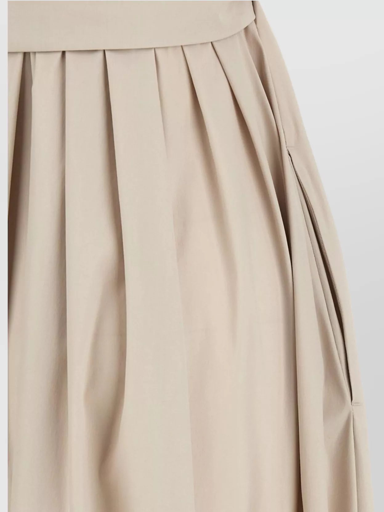 S Max Mara Belted Waist Pleated Skirt Short Sleeves Dress