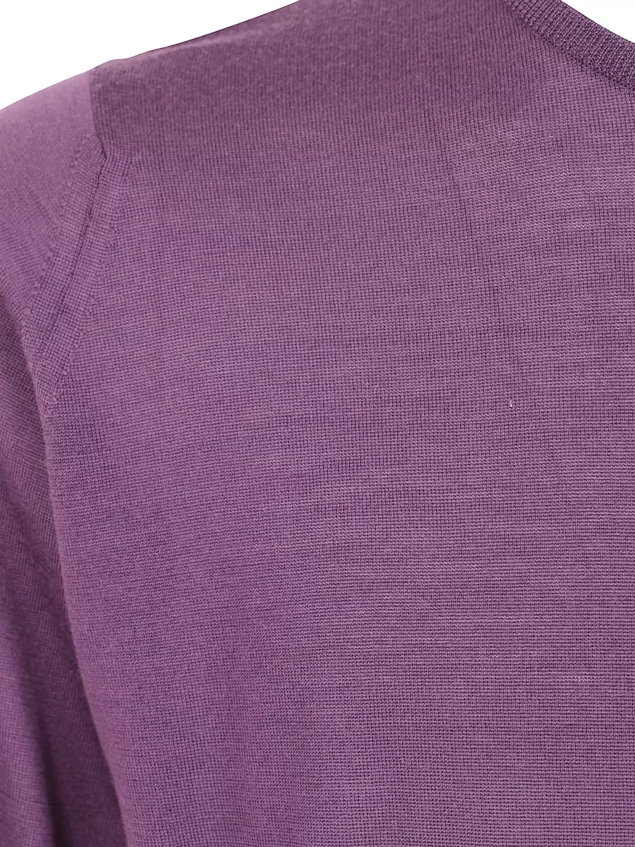 John Smedley Merino Wool Crewneck Long-Sleeve Pullover