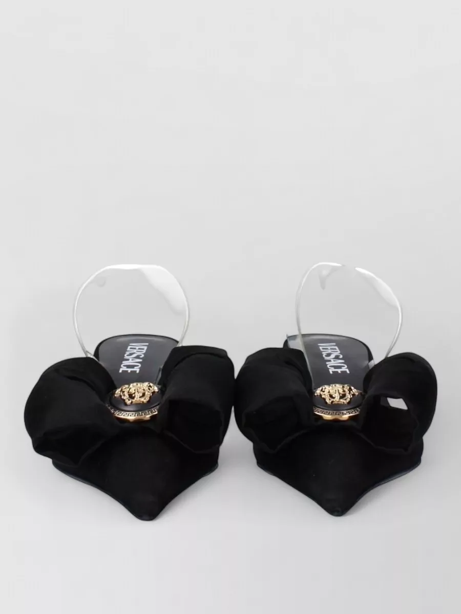 Versace satin slingback sandals