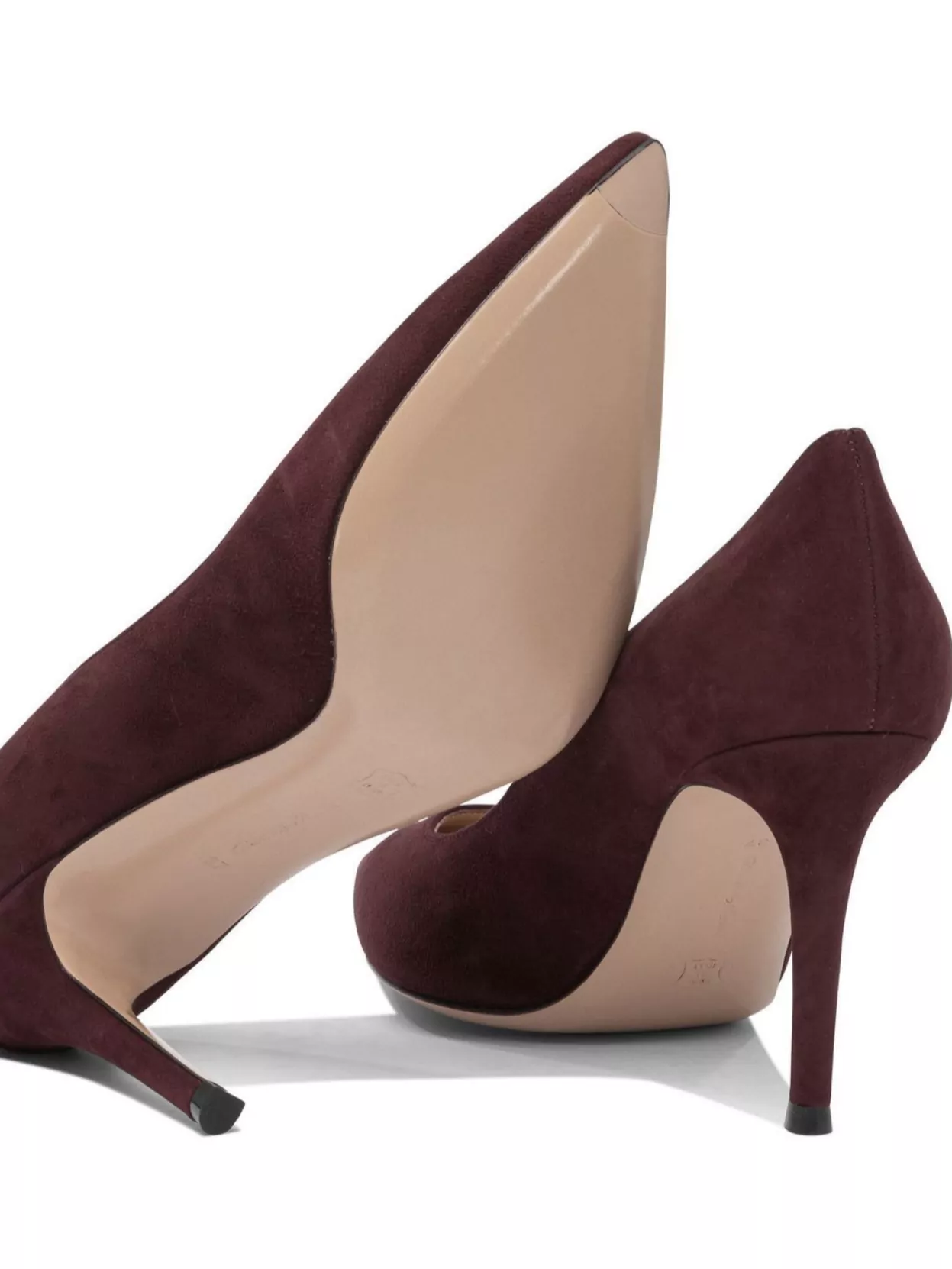 Gianvito Rossi Pointed Toe Stiletto Heel Suede Pumps