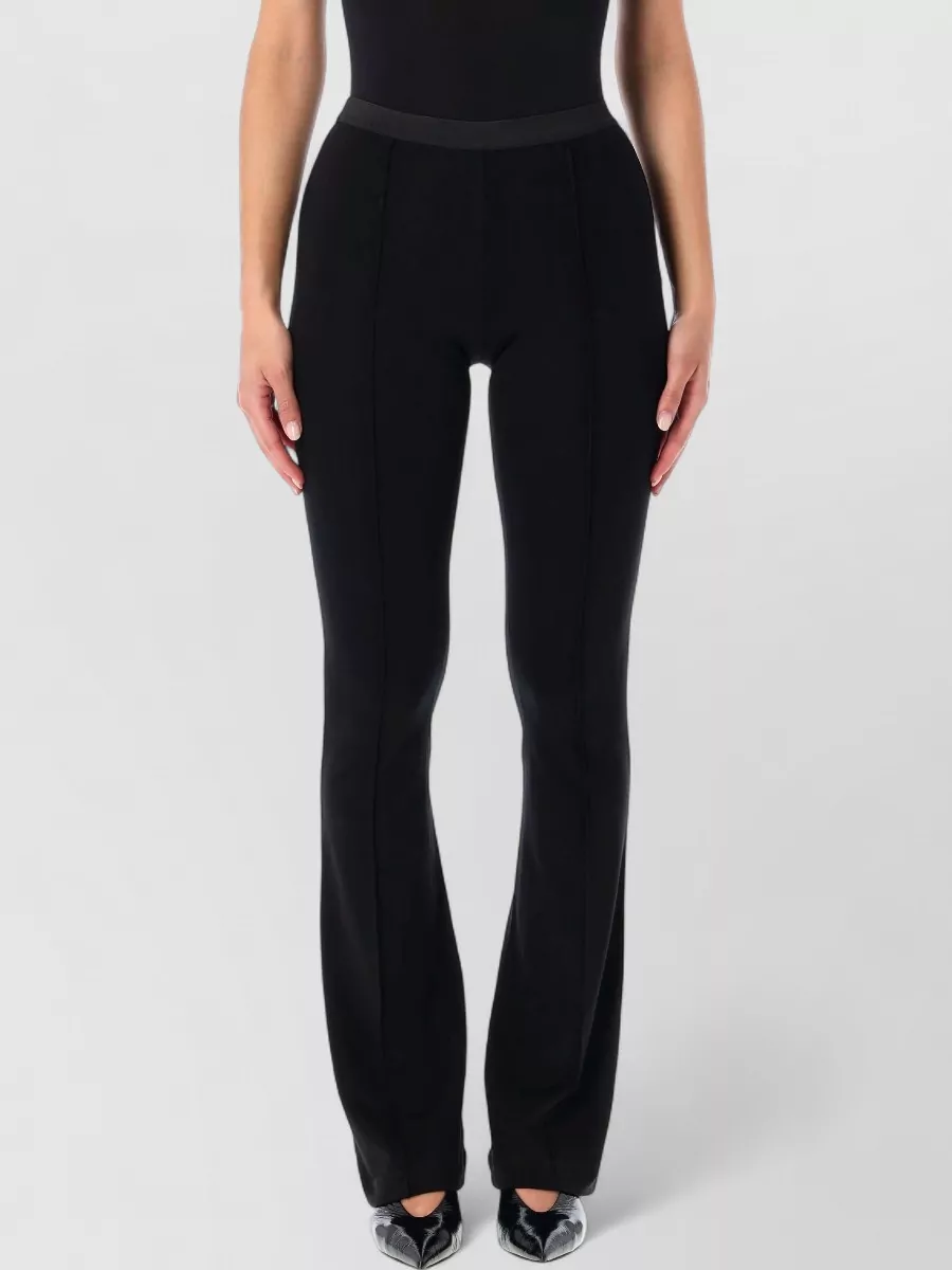 The Garment Viscose Blend High-Rise Flared Trousers