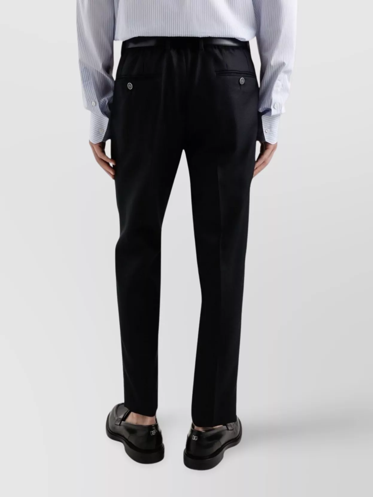 Dolce&Gabbana Tailored Trousers With Stylish Accents
