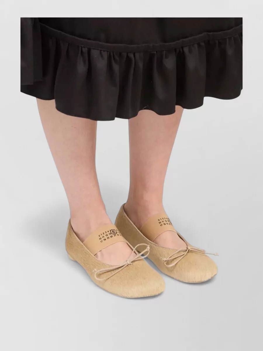 Mm6 Maison Margiela Calf Hair Ballerina Flats