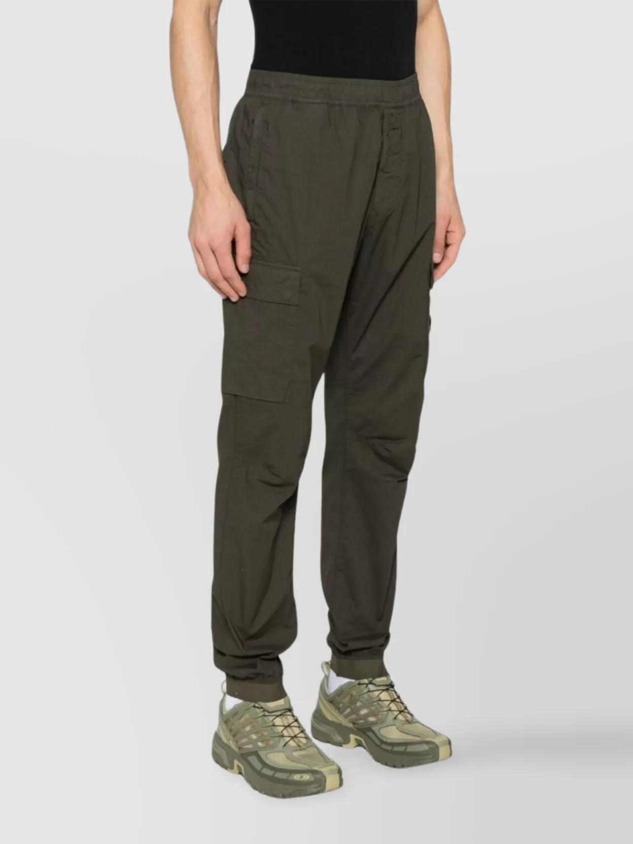 Stone Island Relaxed Fit Trousers Elastic Waistband