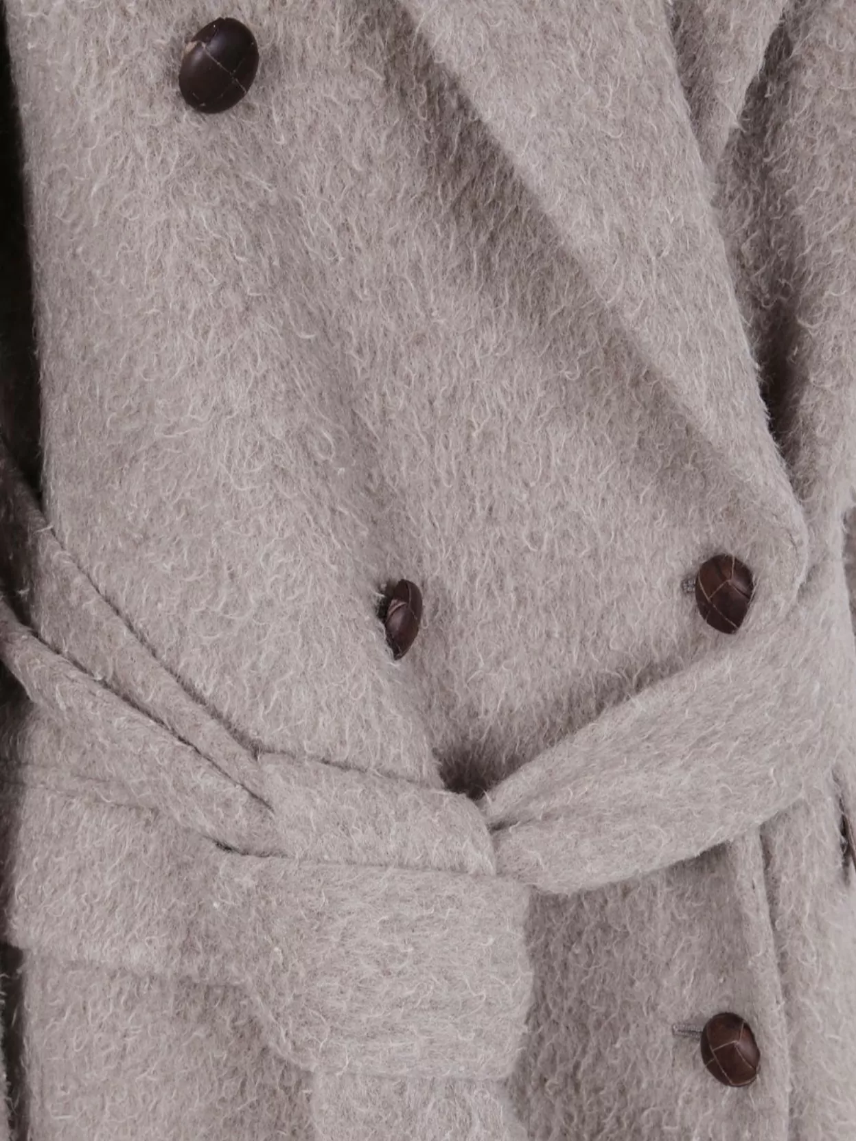 Golden Goose Double Breasted Coat Detachable Belt