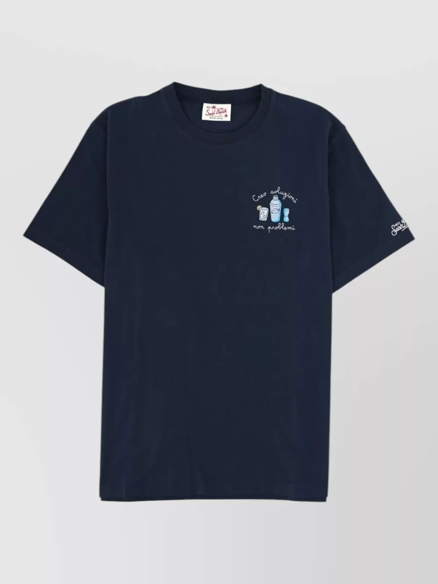 Mc2 Saint Barth Embroidered cotton t-shirt