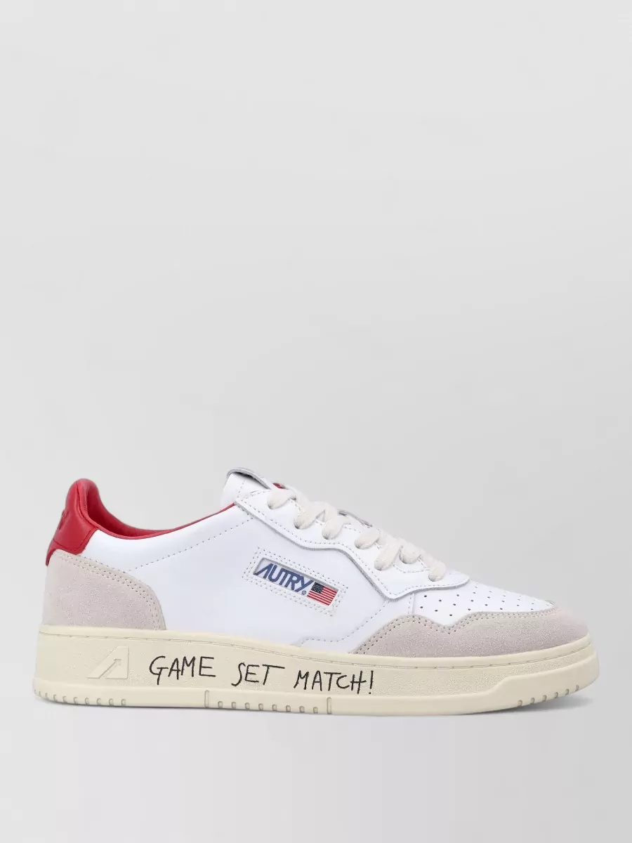 Autry Game Sneaker Perforated Toe Contrast Heel