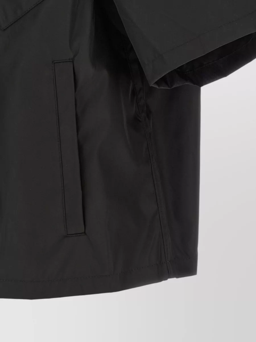 Prada Short-Sleeve Camp-Collar Shirt Jacket