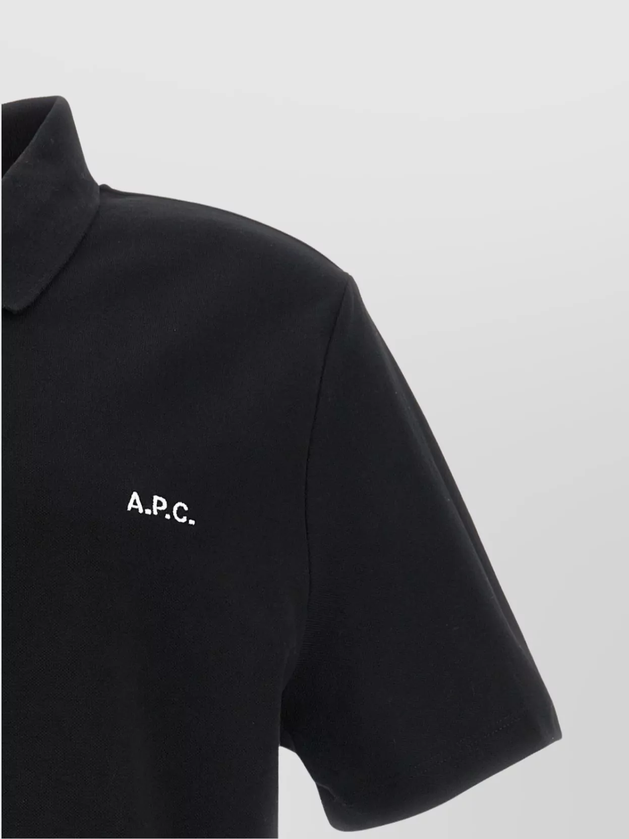 A.p.c. Polo Shirt With Collar And Short Sleeves