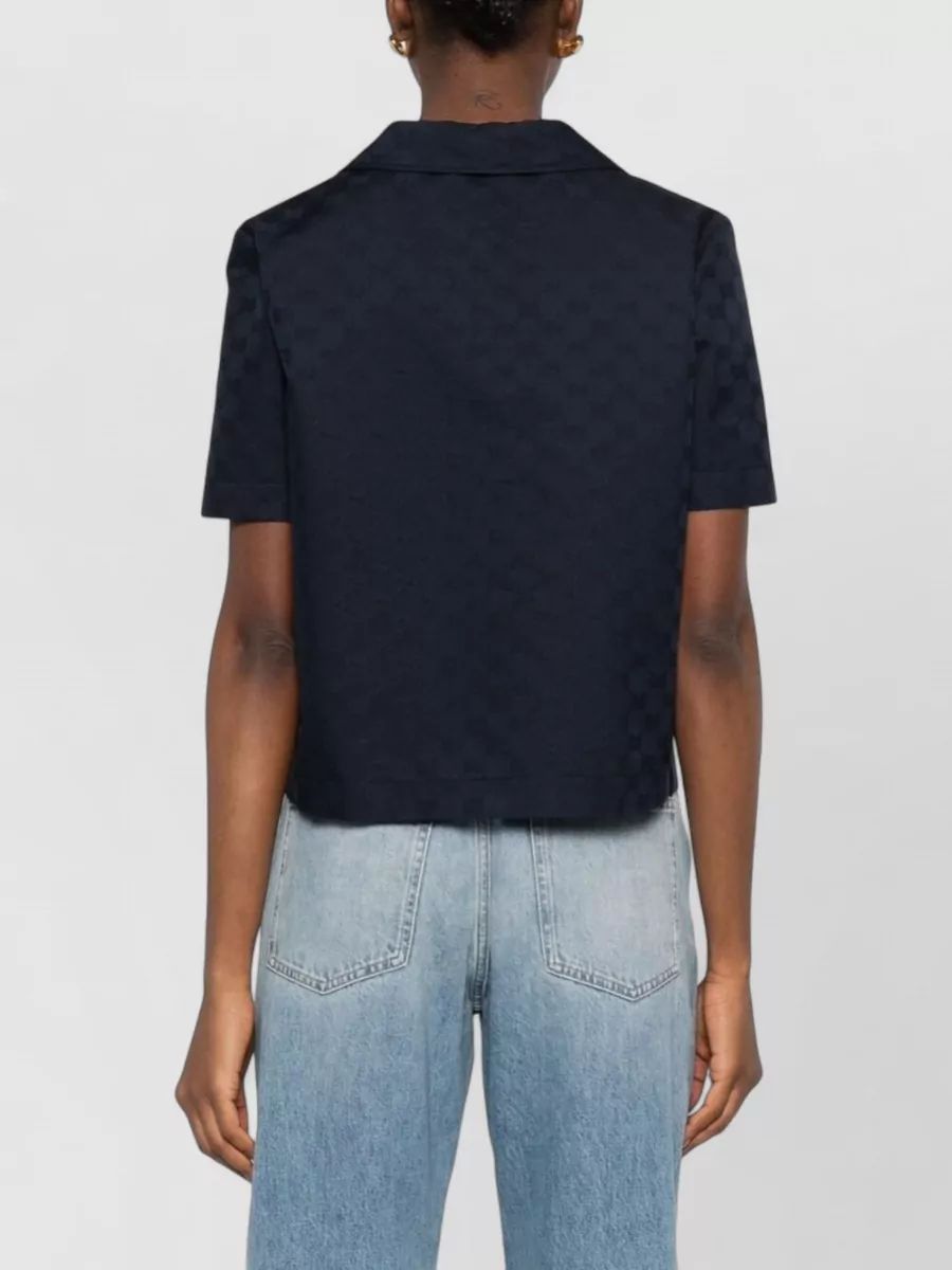 Gucci Patterned Short-Sleeve Polo Shirt