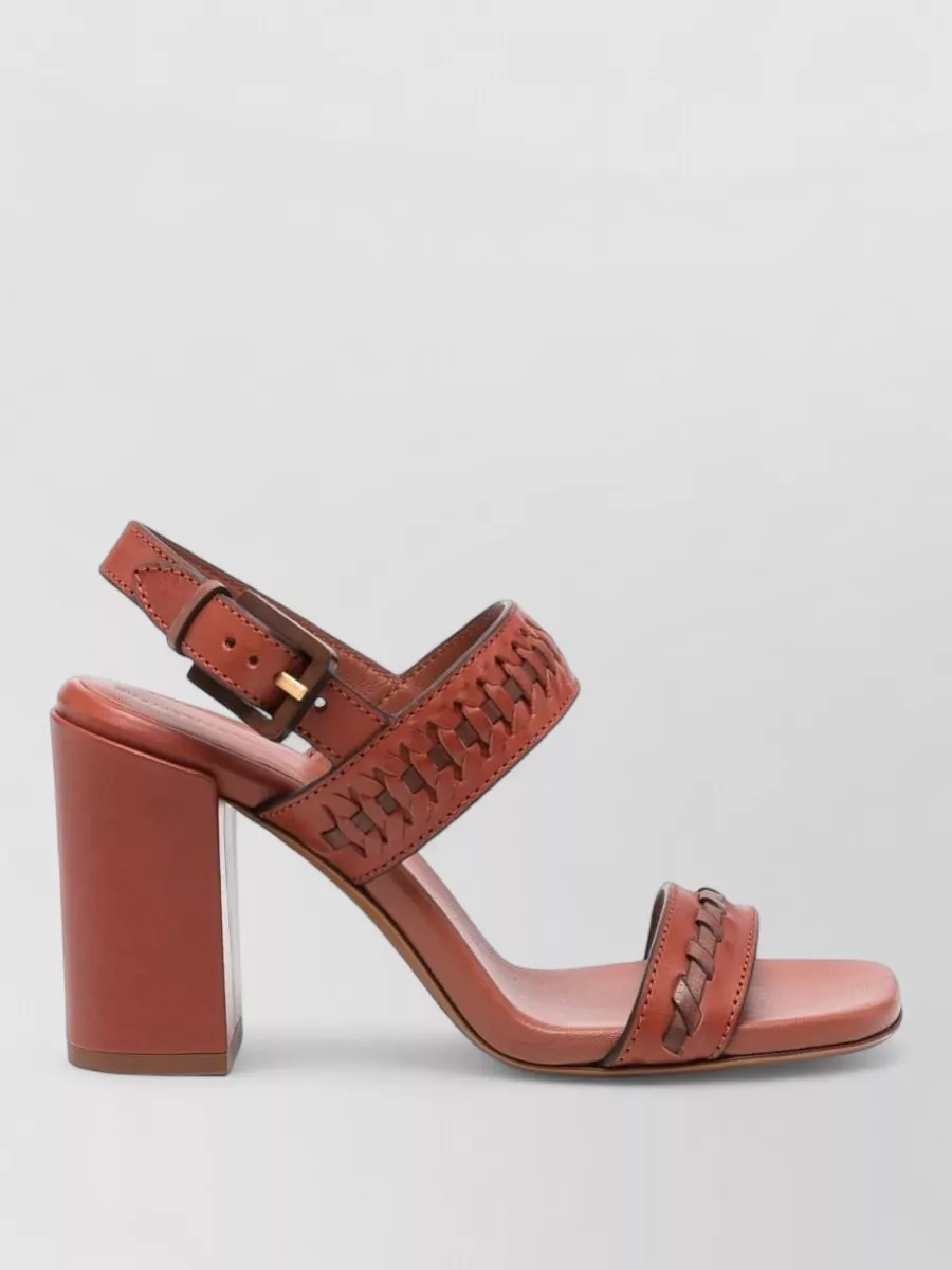 Zimmermann Leather woven slingback sandals