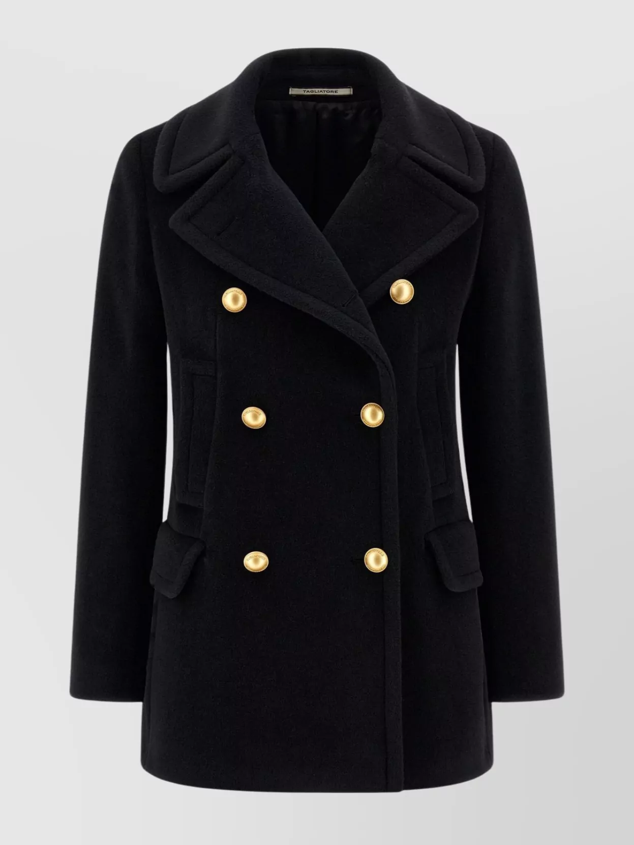 Tagliatore Double-Breasted Coat Notched Lapels