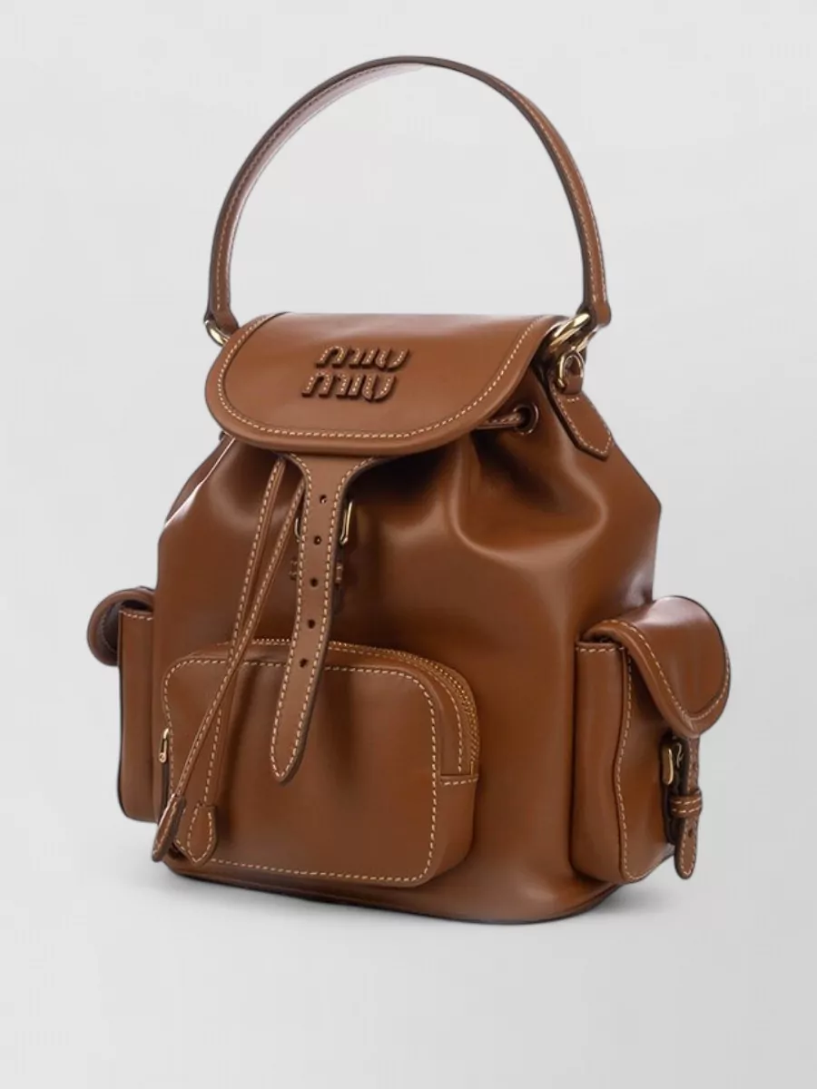 Miu Miu Leather Bucket Bag