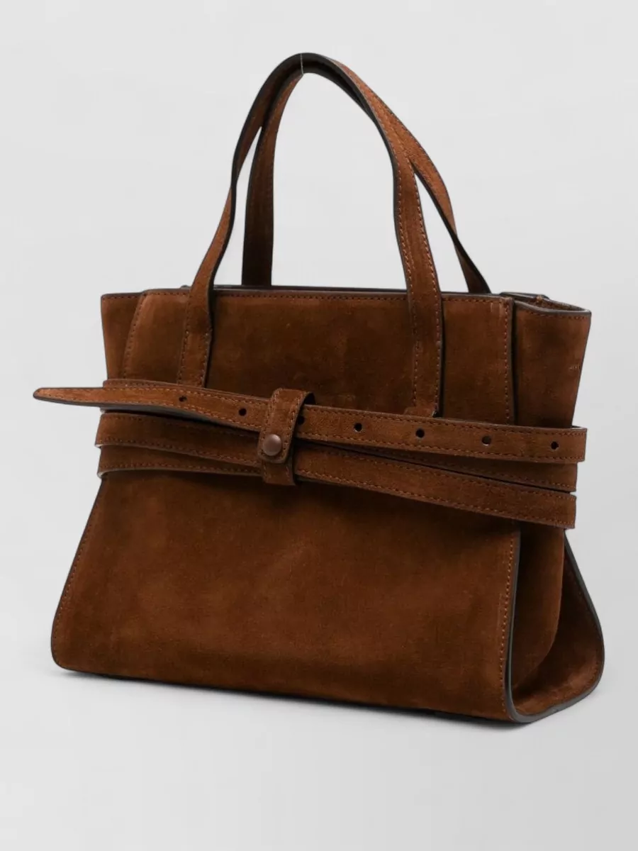Moschino Suede Leather Tote Bag