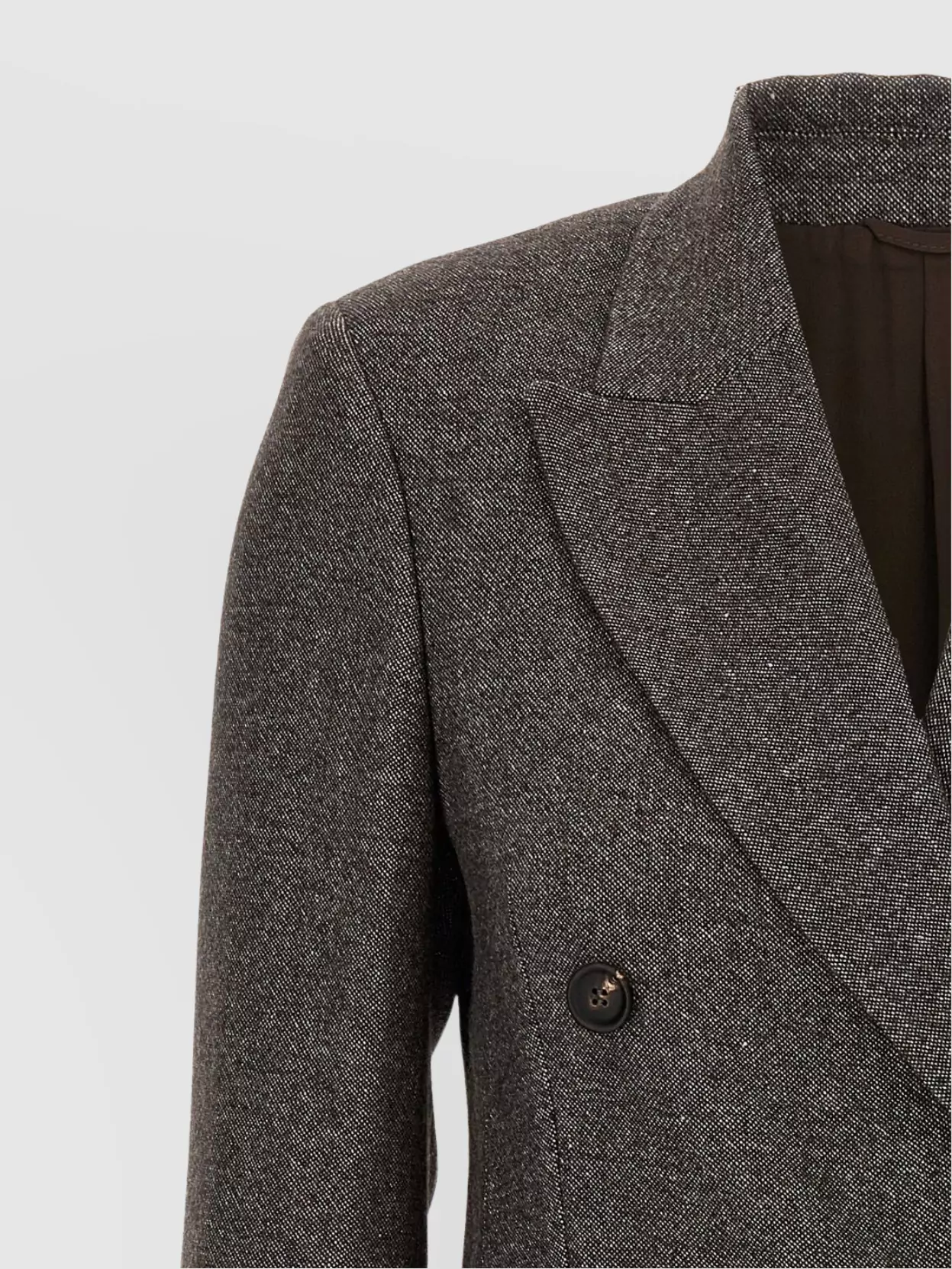 Brunello Cucinelli Tweed Blazer Back Vent