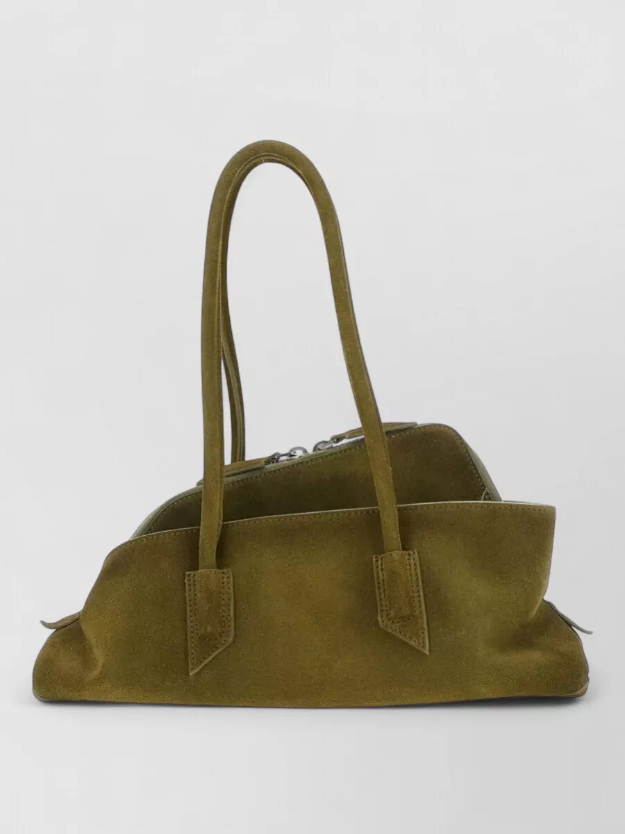 The Attico Small Suede Leather Shoulder Bag