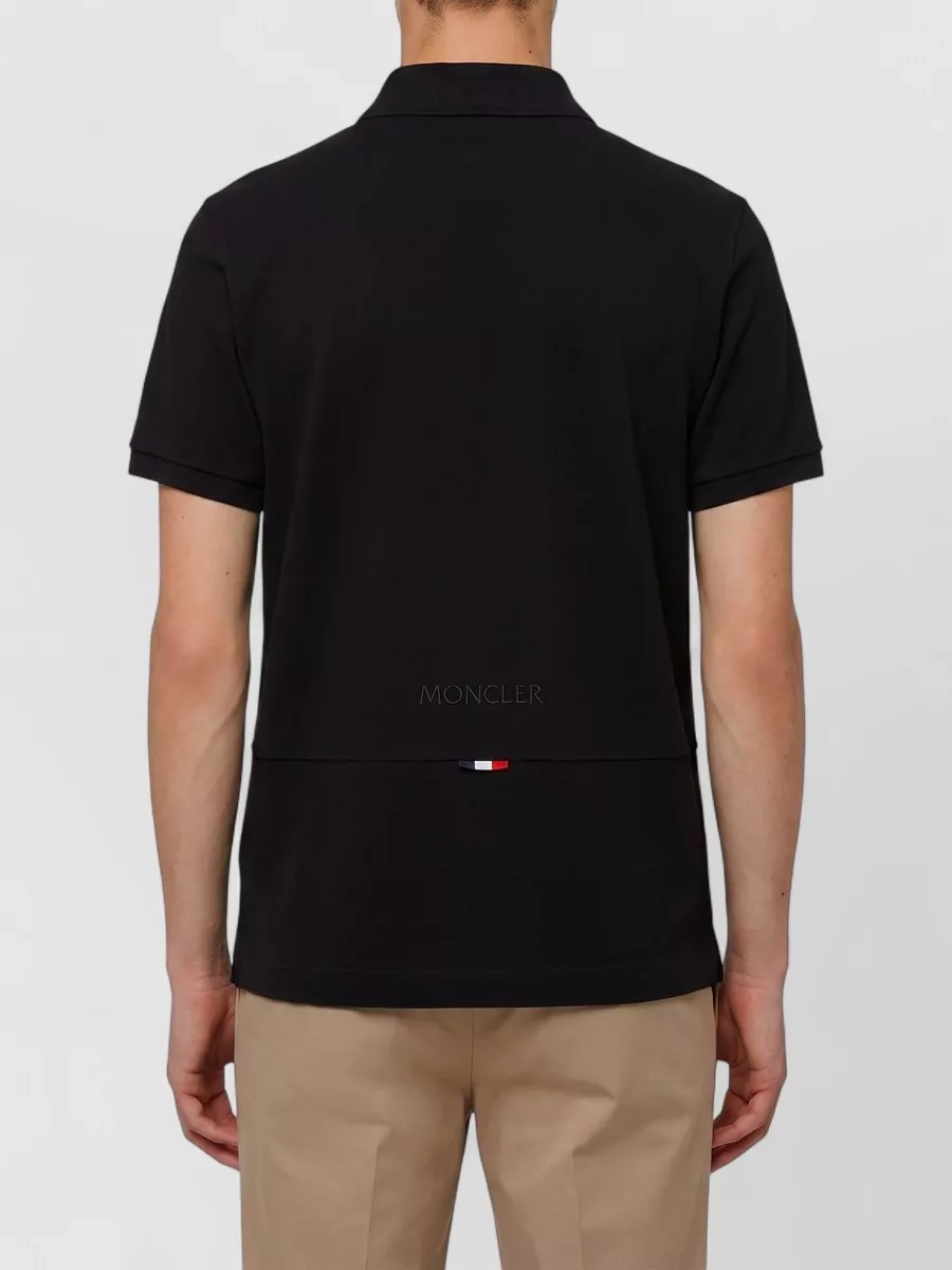 Moncler Cotton Piqué Short-Sleeve Polo Shirt