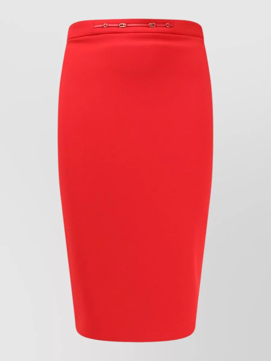 Elisabetta Franchi logo-detail pencil skirt