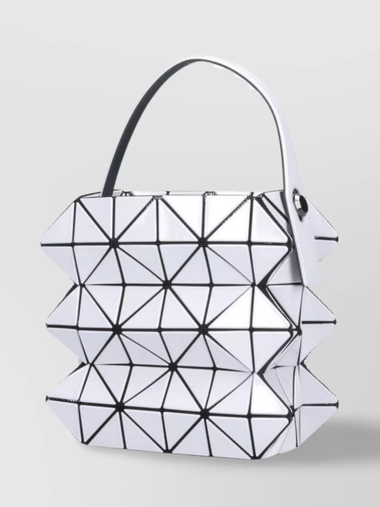 Bao Bao Issey Miyake Handbag Structure Geometric Handle Metal Strap
